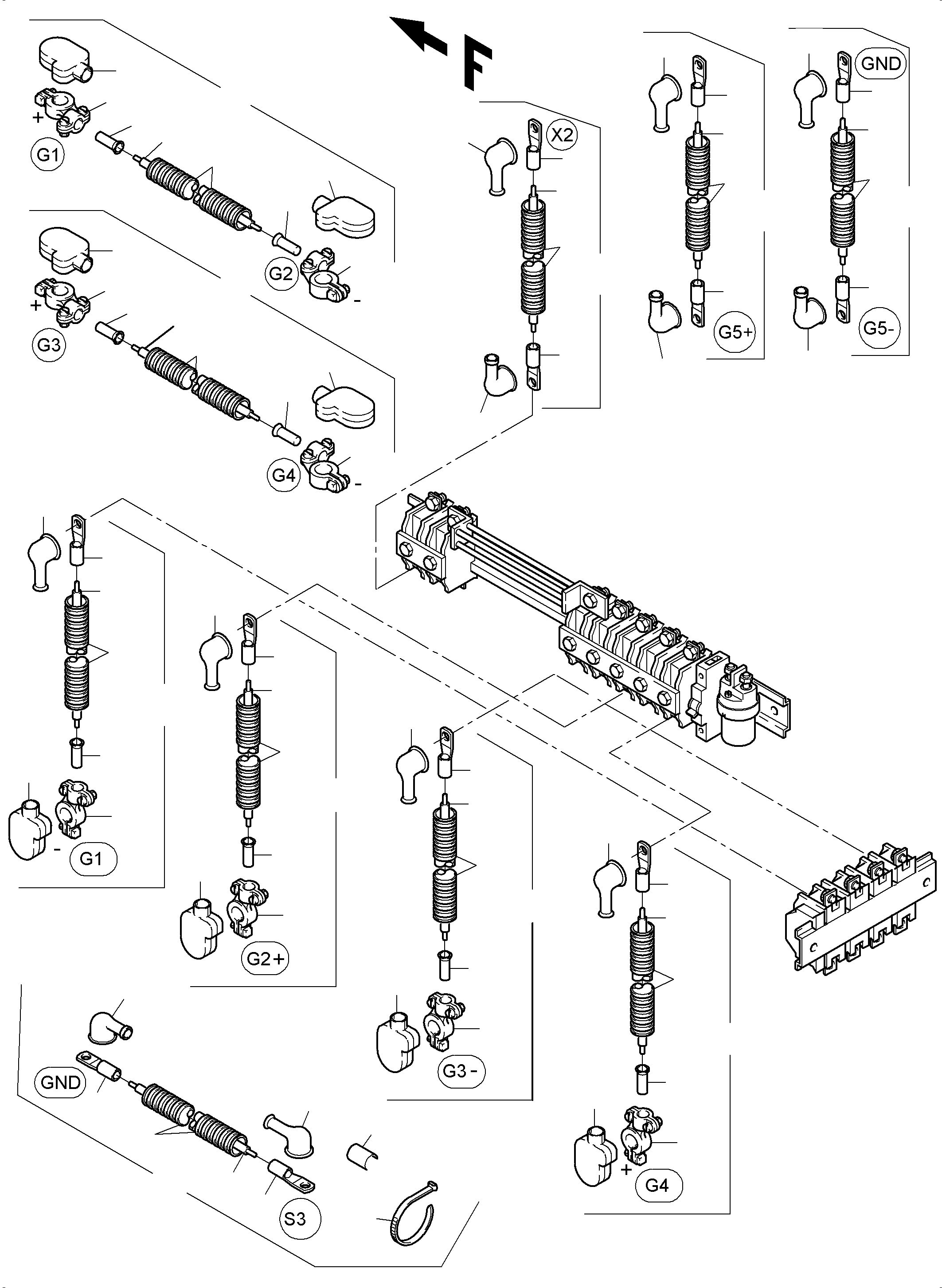 Excavators Mining Komatsu / PC4000-6 S/N 08197(G08197) / Batteries with Cables(355-2130i : 355-2130i)