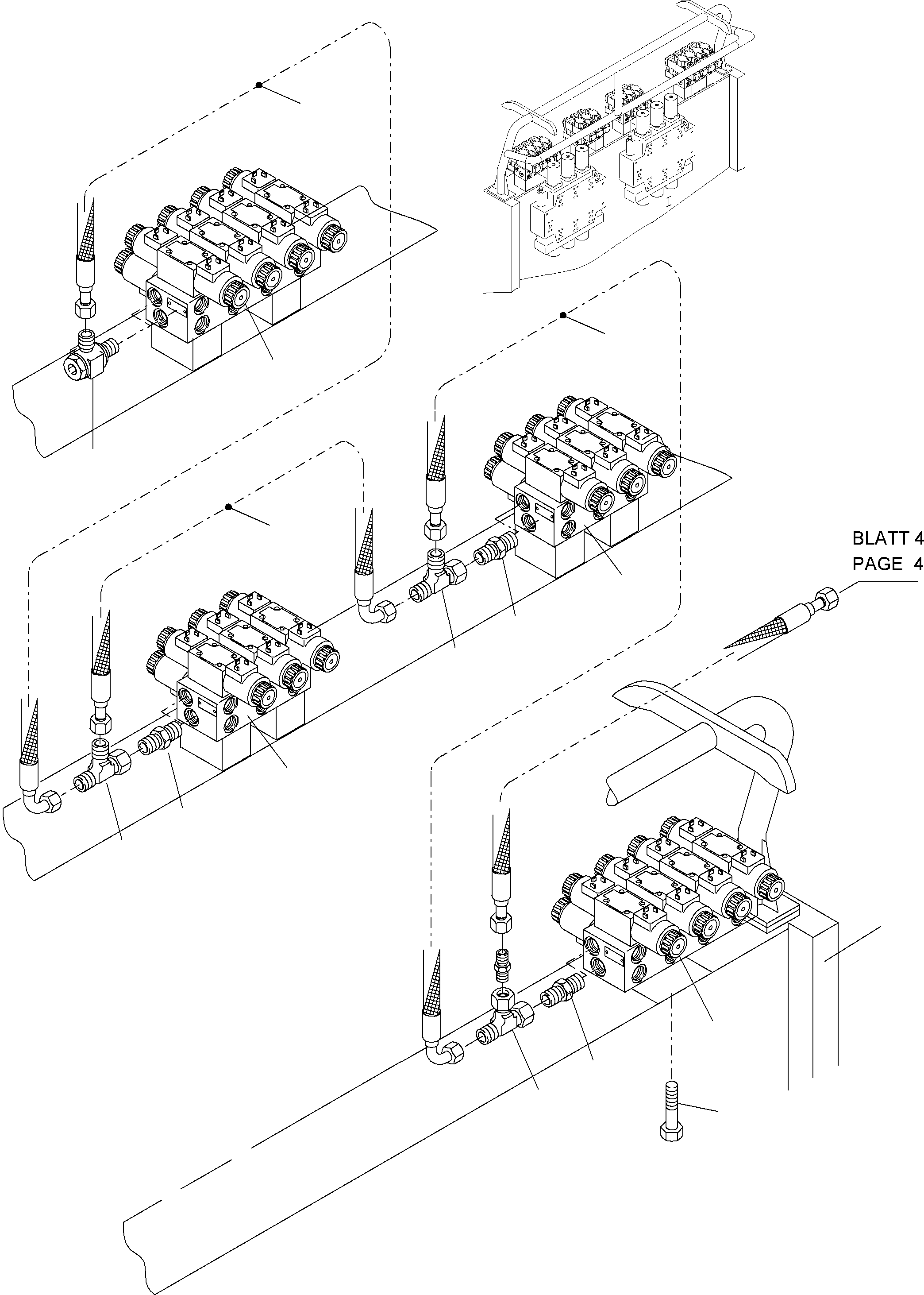 Excavators Mining Komatsu / PC4000-6E S/N 08198(G08198) / Remot Control Mainfold arr.(356-1848d : 356-1848d)