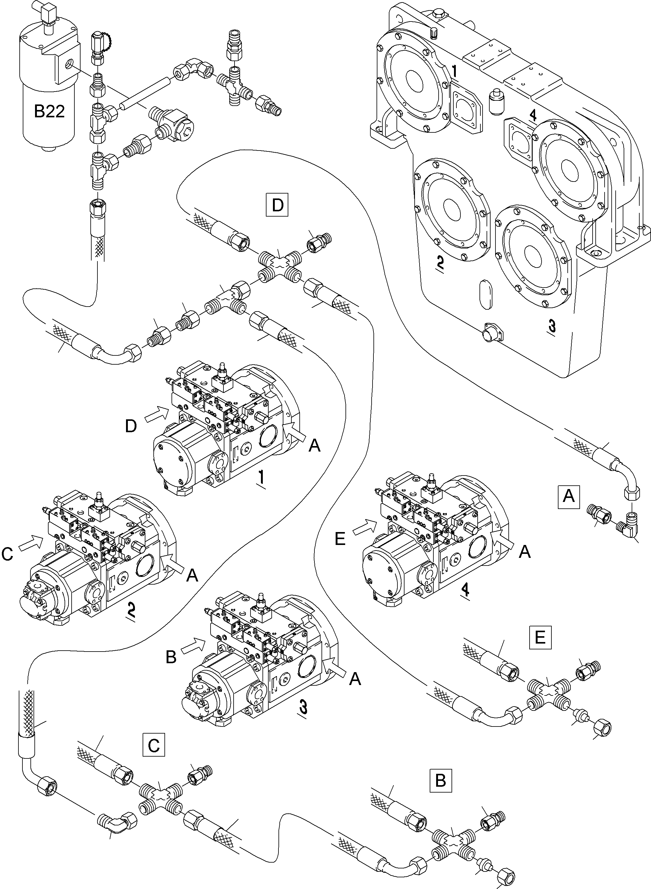 Excavators Mining Komatsu / PC4000-6E S/N 08198(G08198) / Main Pumps Control (P/U)(356-1824a : 356-1824a)