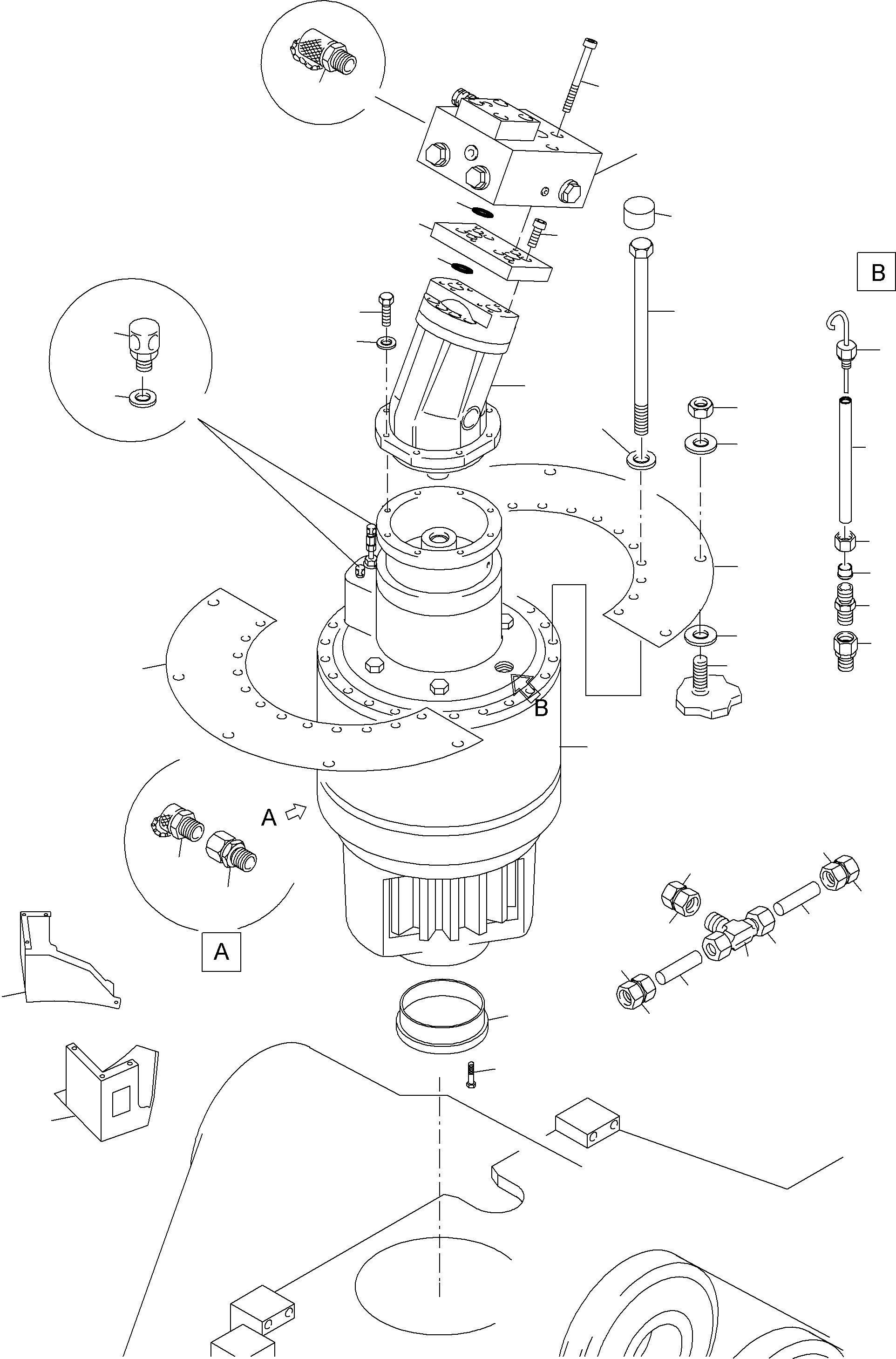 Excavators Mining Komatsu / PC4000-6E S/N 08198(G08198) / Slew Gear Arr.(356-1160 : 356-1160)