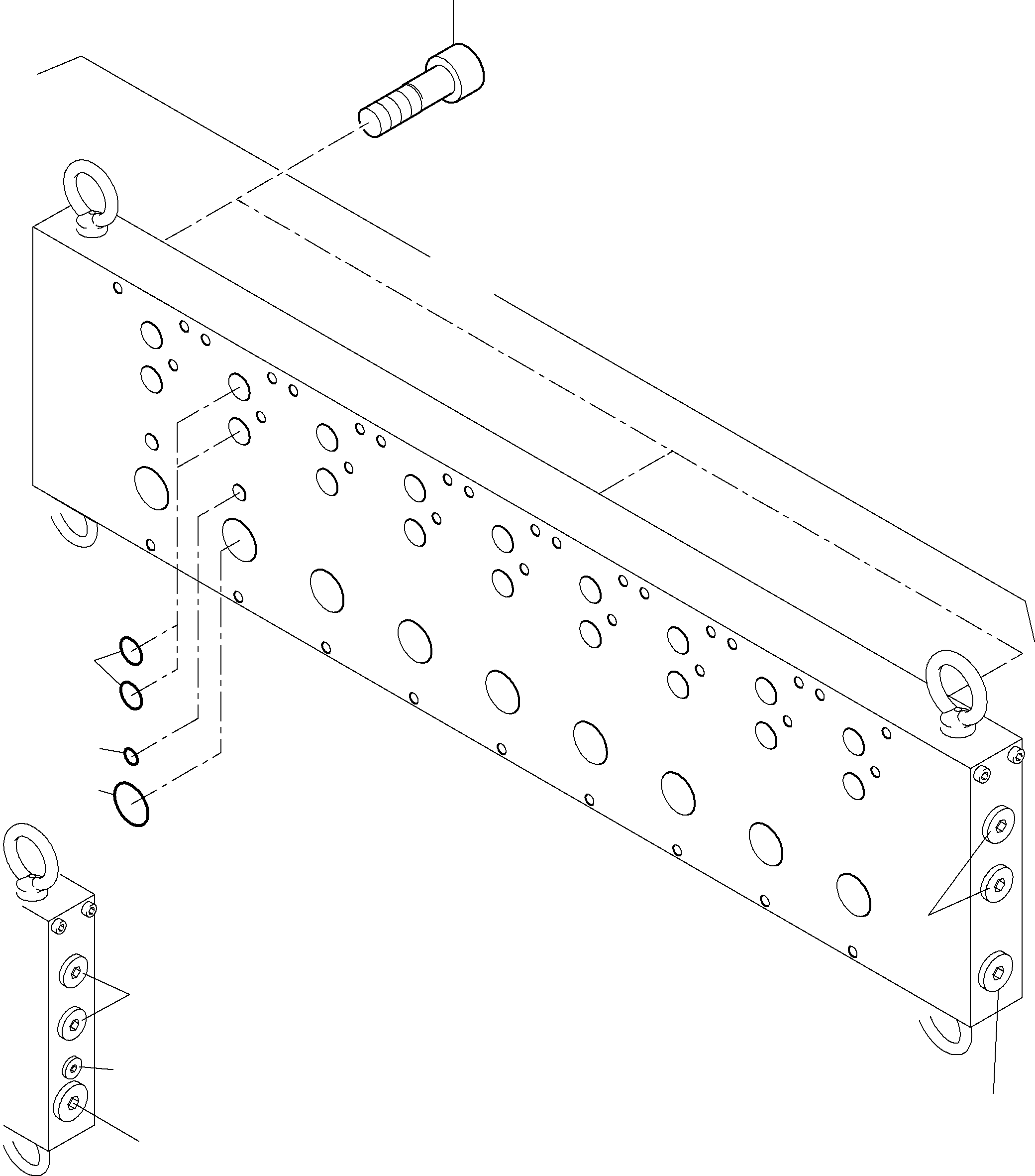 Komatsu parts book diagram for PC4000-6E S/N 08202: BASE PLATE