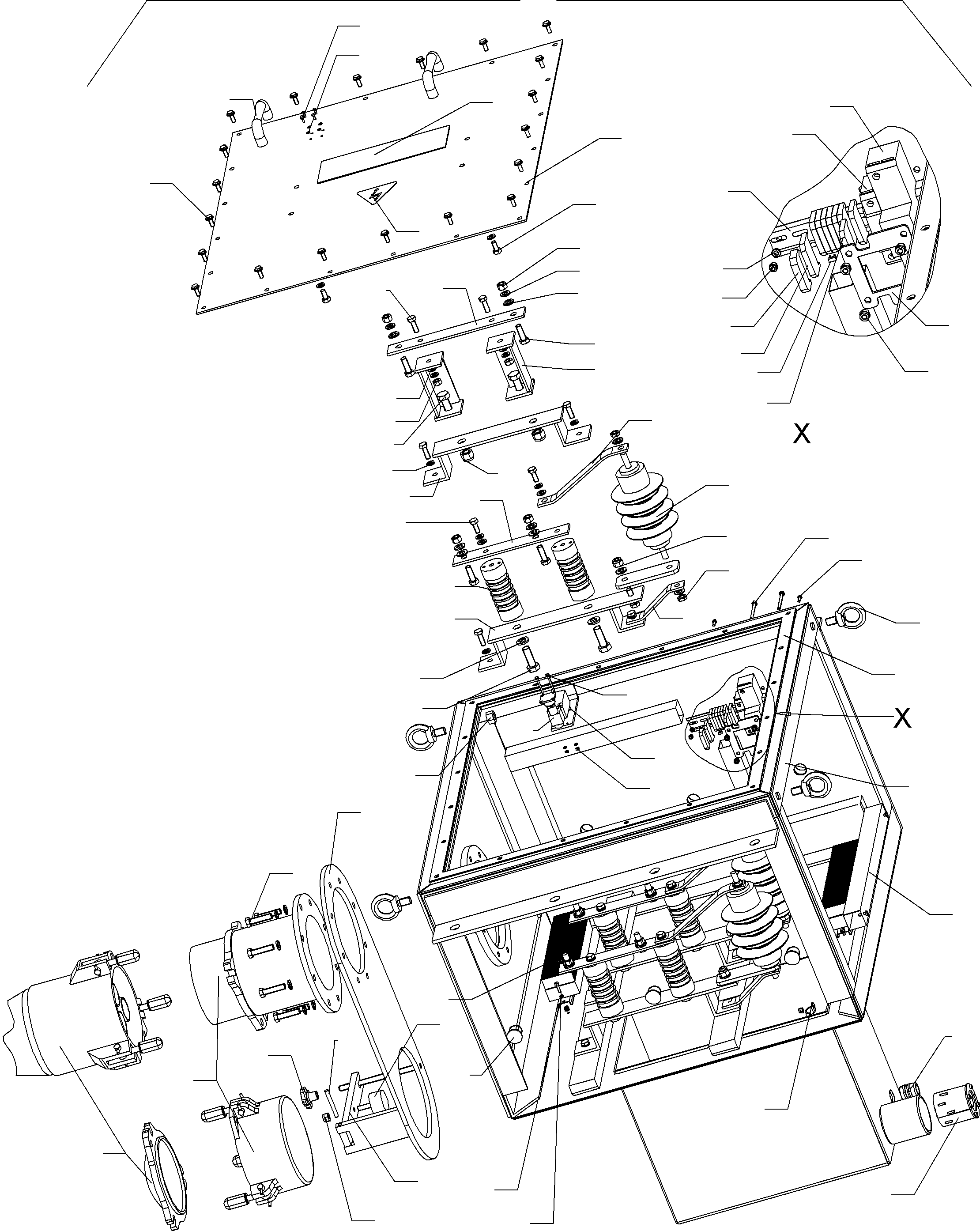 Komatsu parts book diagram for PC4000-6E S/N 08202: JUNCTION BOX