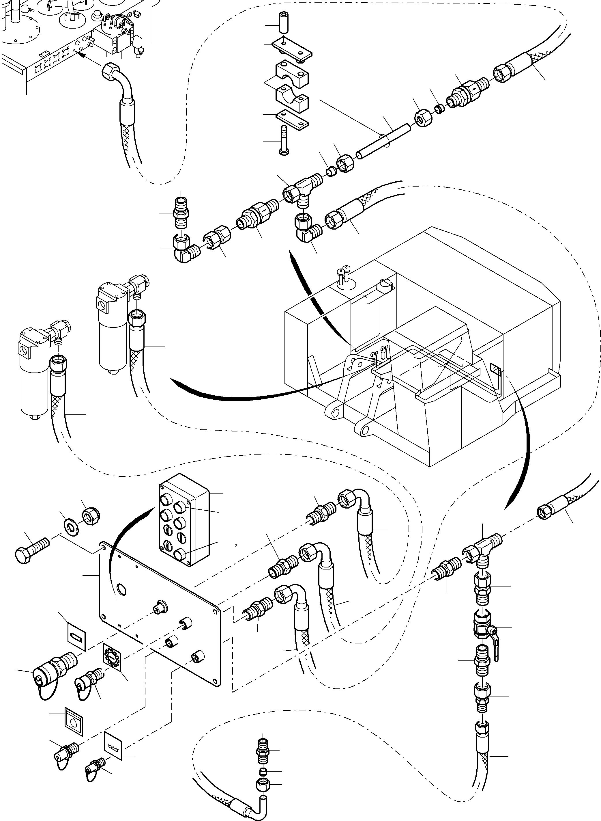 Komatsu parts book diagram for PC4000-6E S/N 08202: REFUELING EQUIPMENT