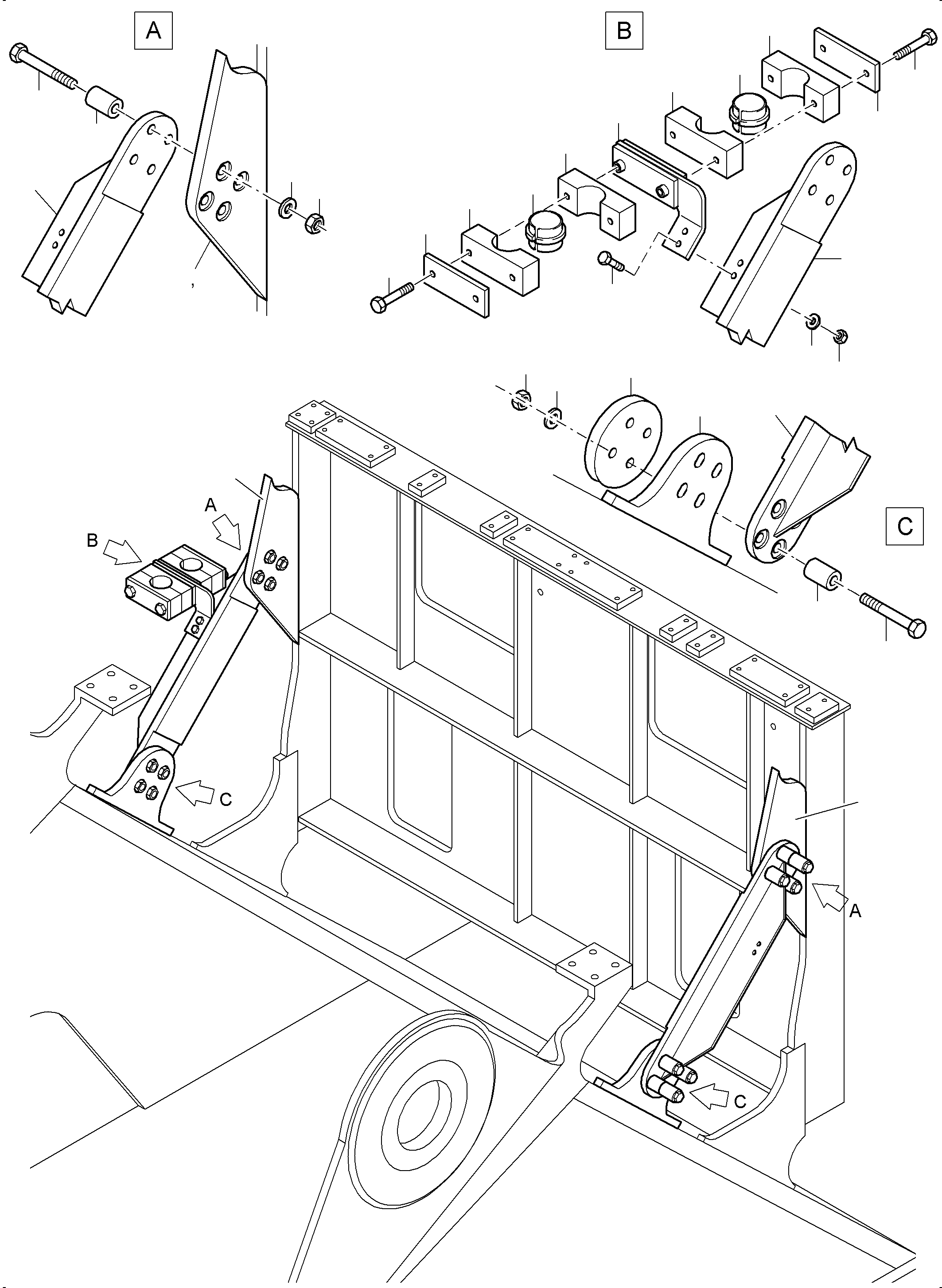 Komatsu parts book diagram for PC4000-6E S/N 08202: MODIFICATION SUPPORT CONTROL UNIT