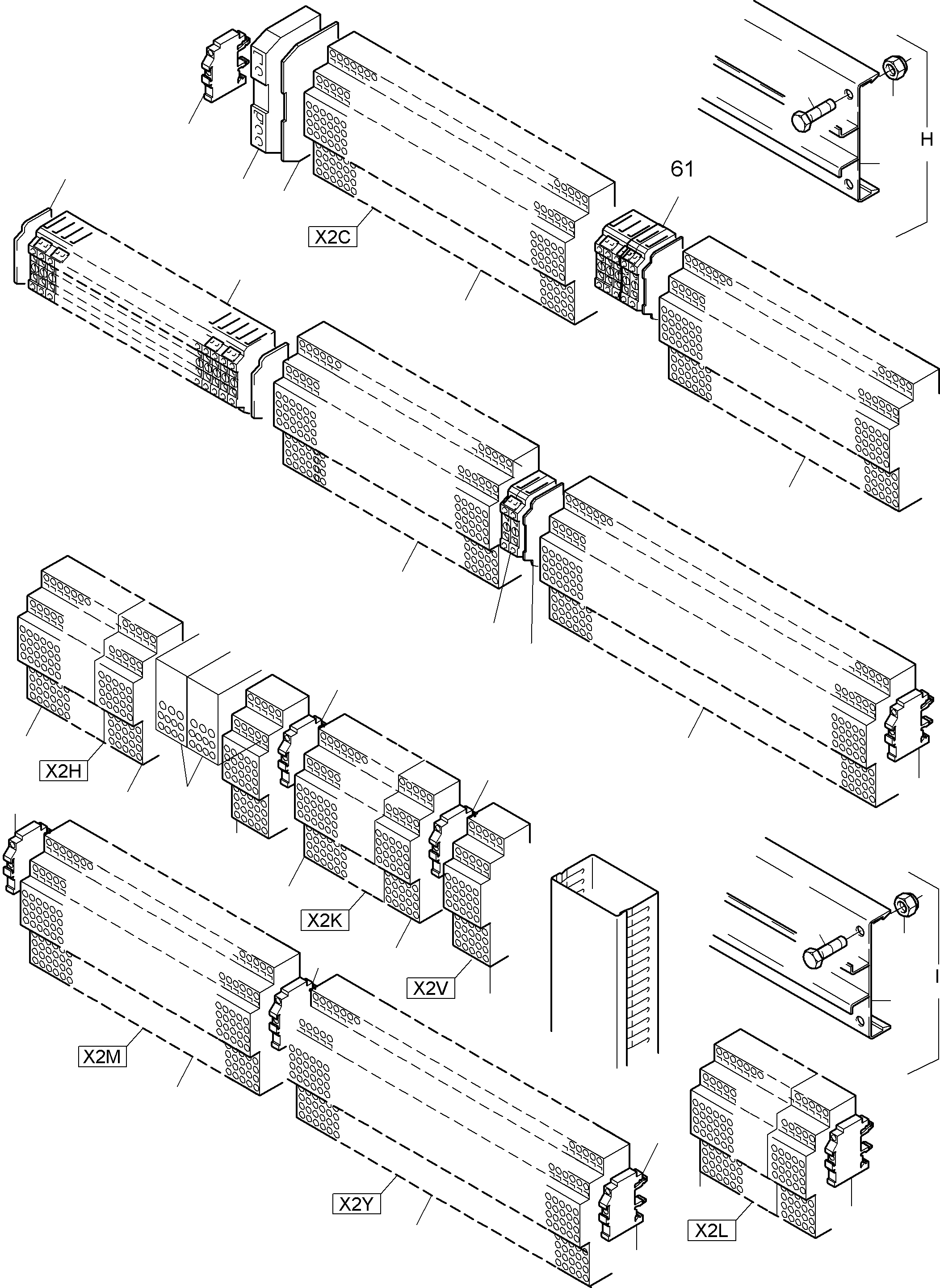 Komatsu parts book diagram for PC4000-6E S/N 08202: SWITCH FRAMING X2