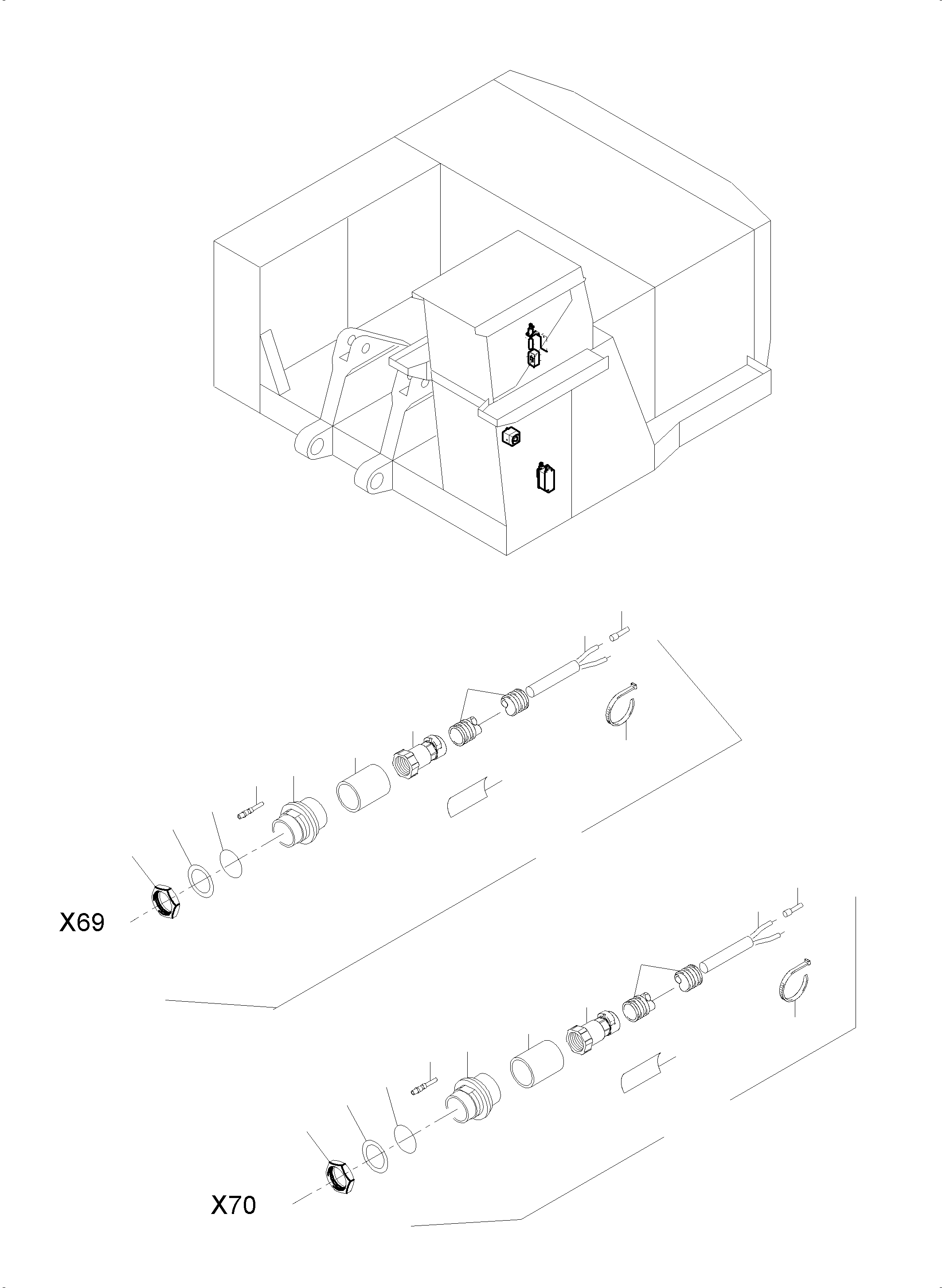 Komatsu parts book diagram for PC4000-6E S/N 08206: ELECTRIC PARTS - FIRE EXTINGUISH EQUIPMENT