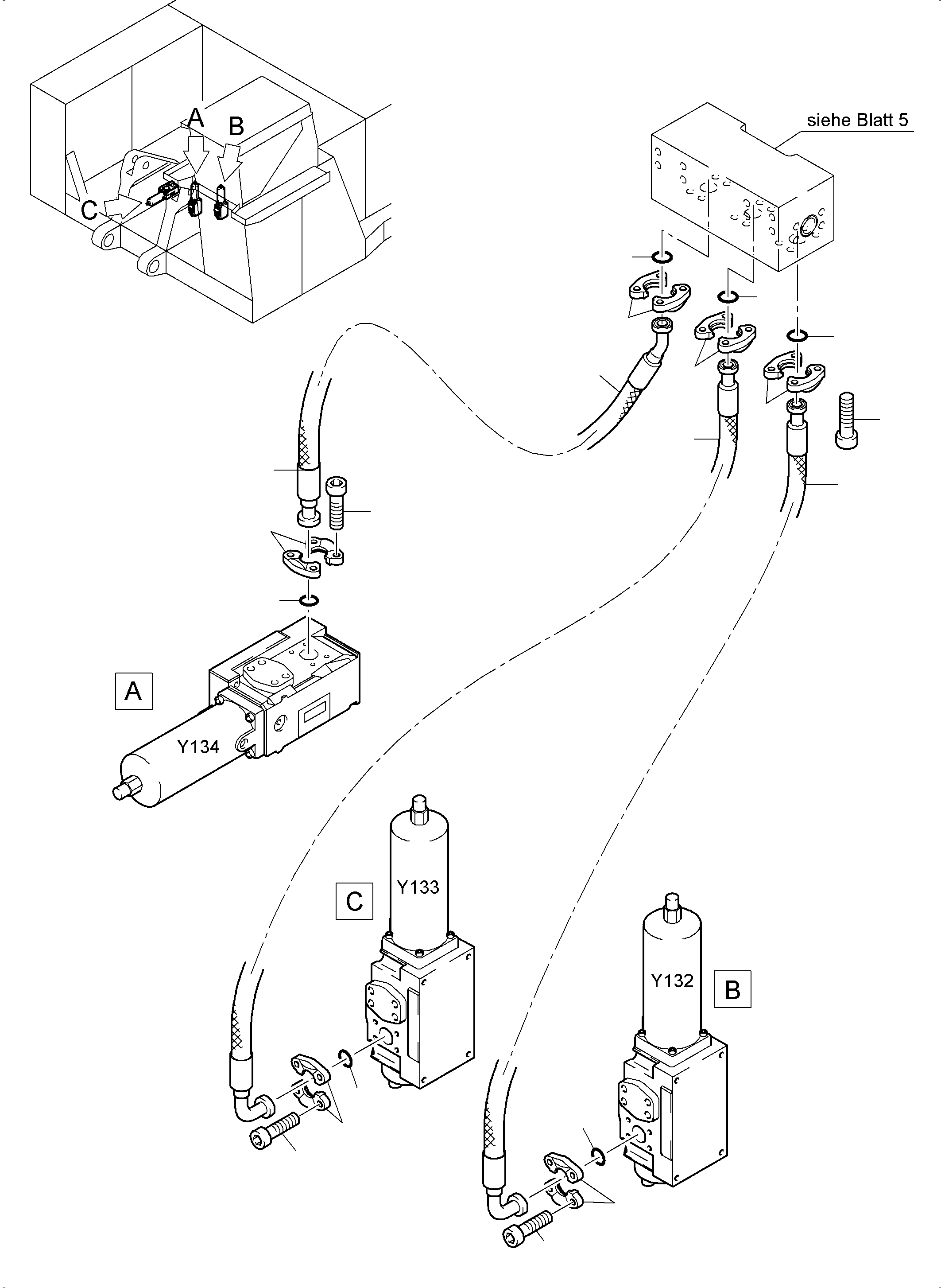Komatsu parts book diagram for PC4000-6E S/N 08206: FLOAT POSITION