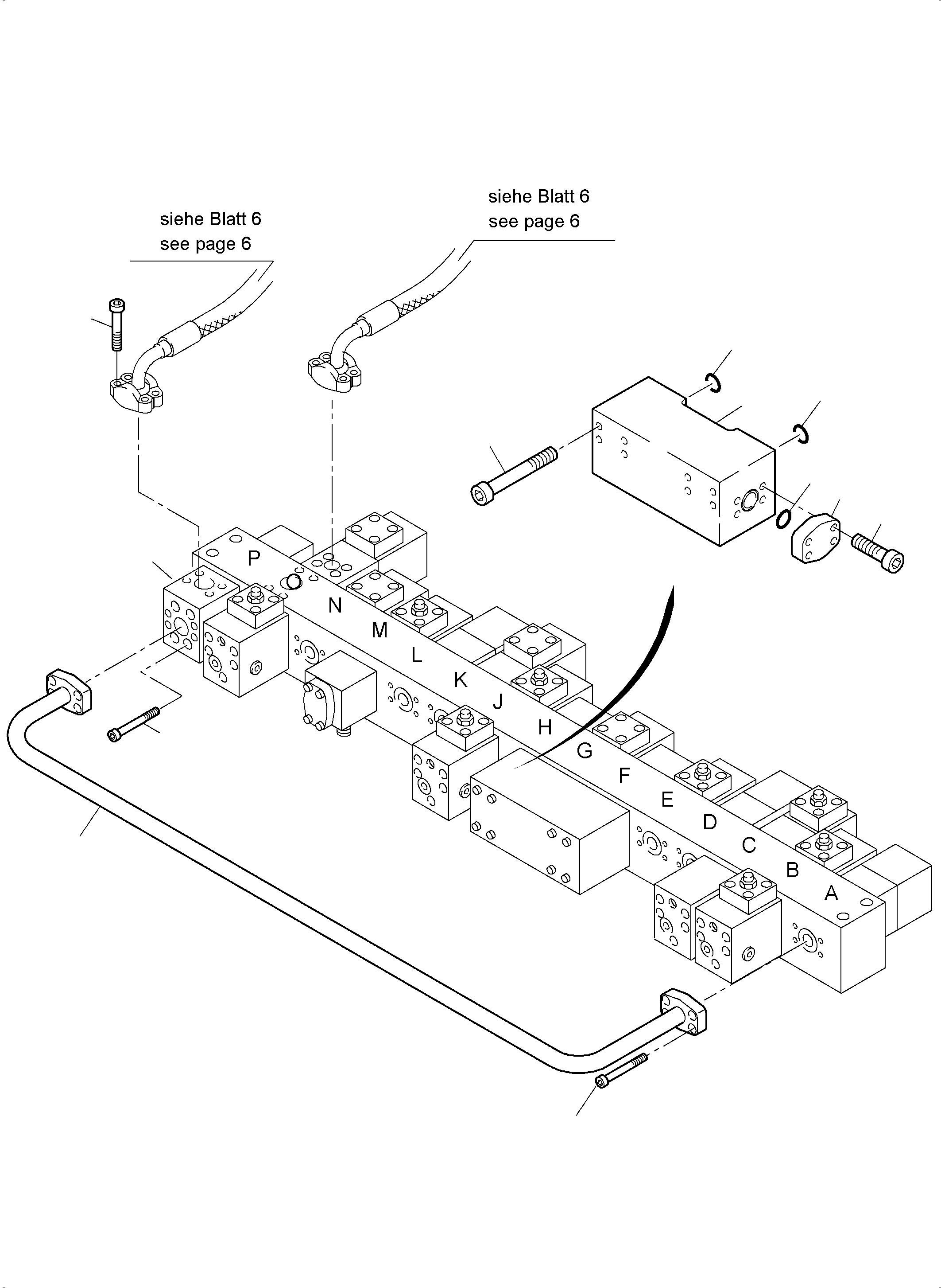 Komatsu parts book diagram for PC4000-6E S/N 08206: FLOAT POSITION