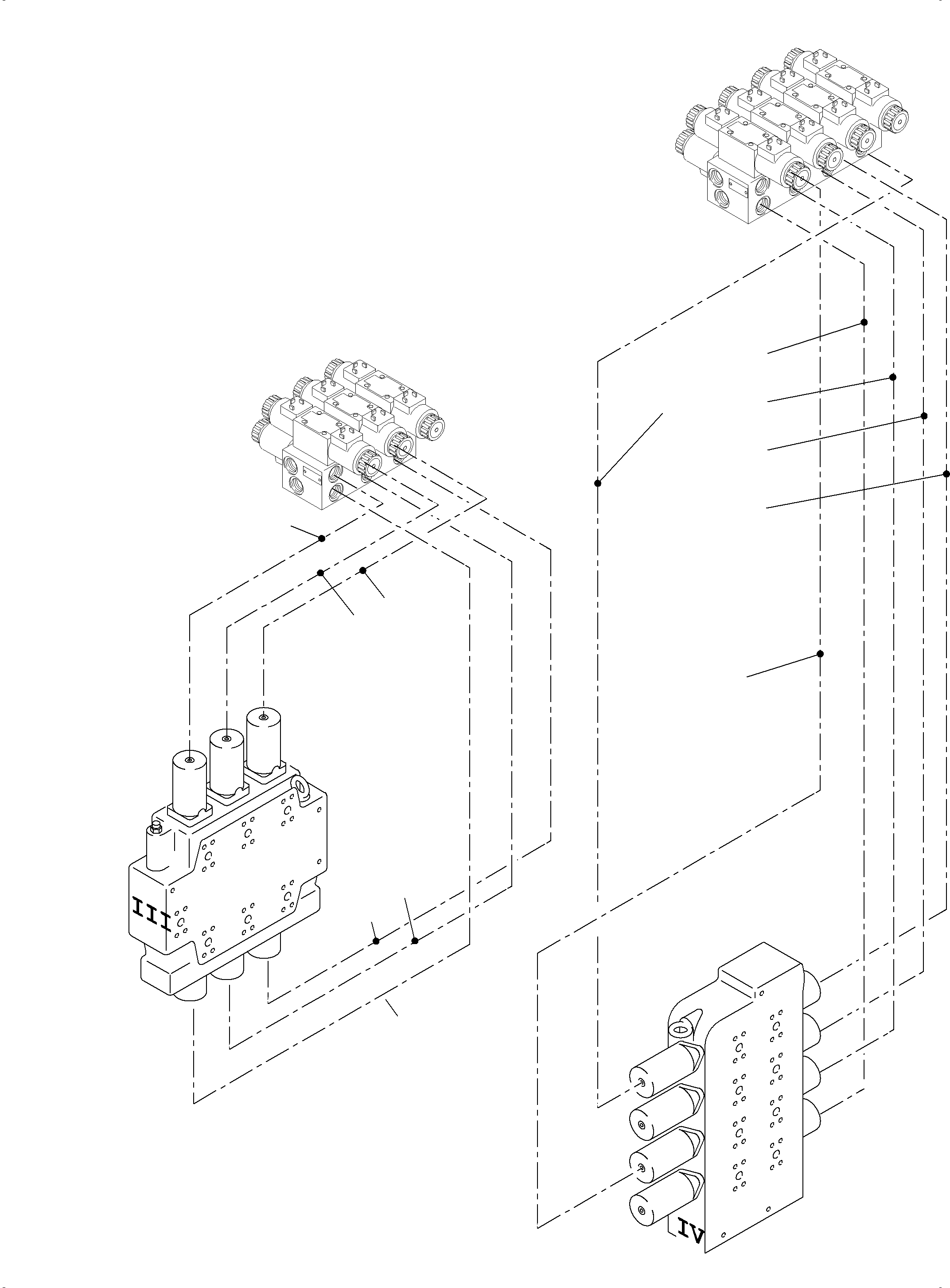 Komatsu parts book diagram for PC4000-6E S/N 08206: REMOT CONTROL MAINFOLD ARR.