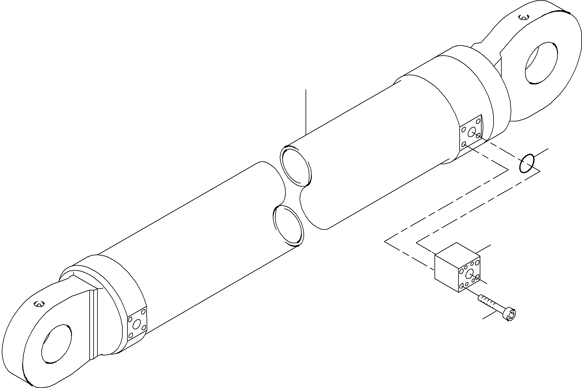 Excavators Mining Komatsu / PC4000-6 S/N 08210(G08210) / Connector boom cylinder(355-4035b : 355-4035b)