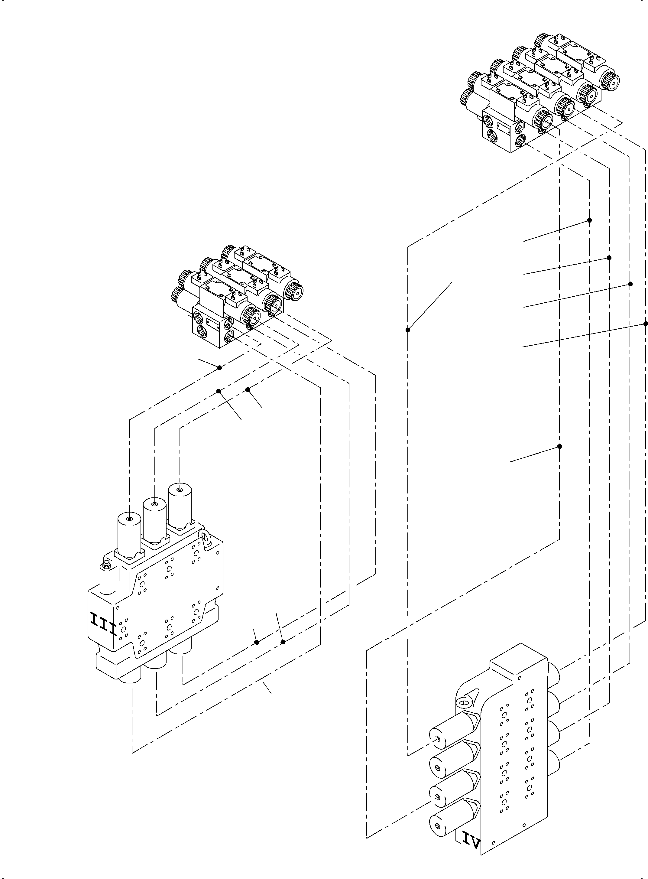 Komatsu parts book diagram for PC4000-6 S/N 08210: REMOT CONTROL MAINFOLD ARR.