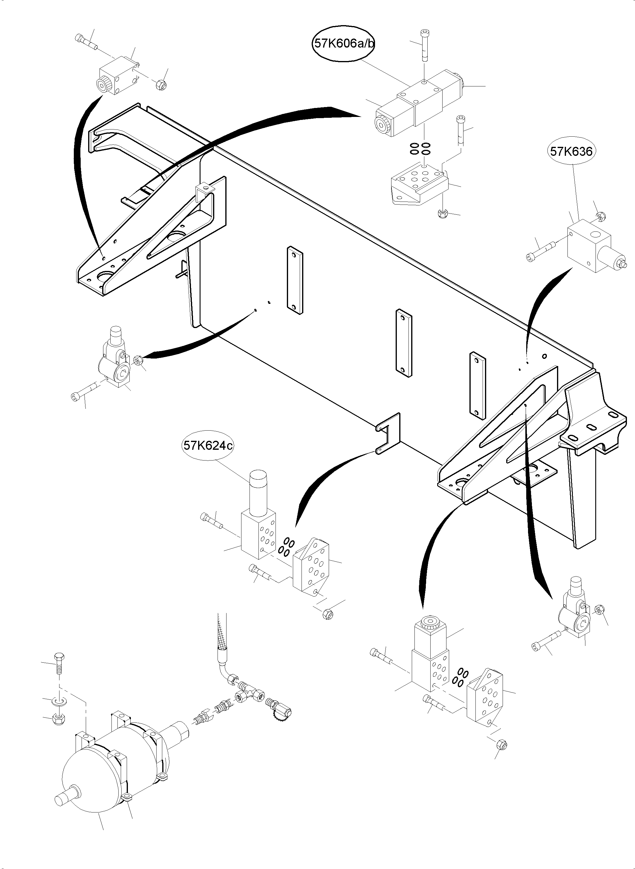 Komatsu parts book diagram for PC4000-6 S/N 08210: CONTROL- AND FILTER PLATE X2-BOX