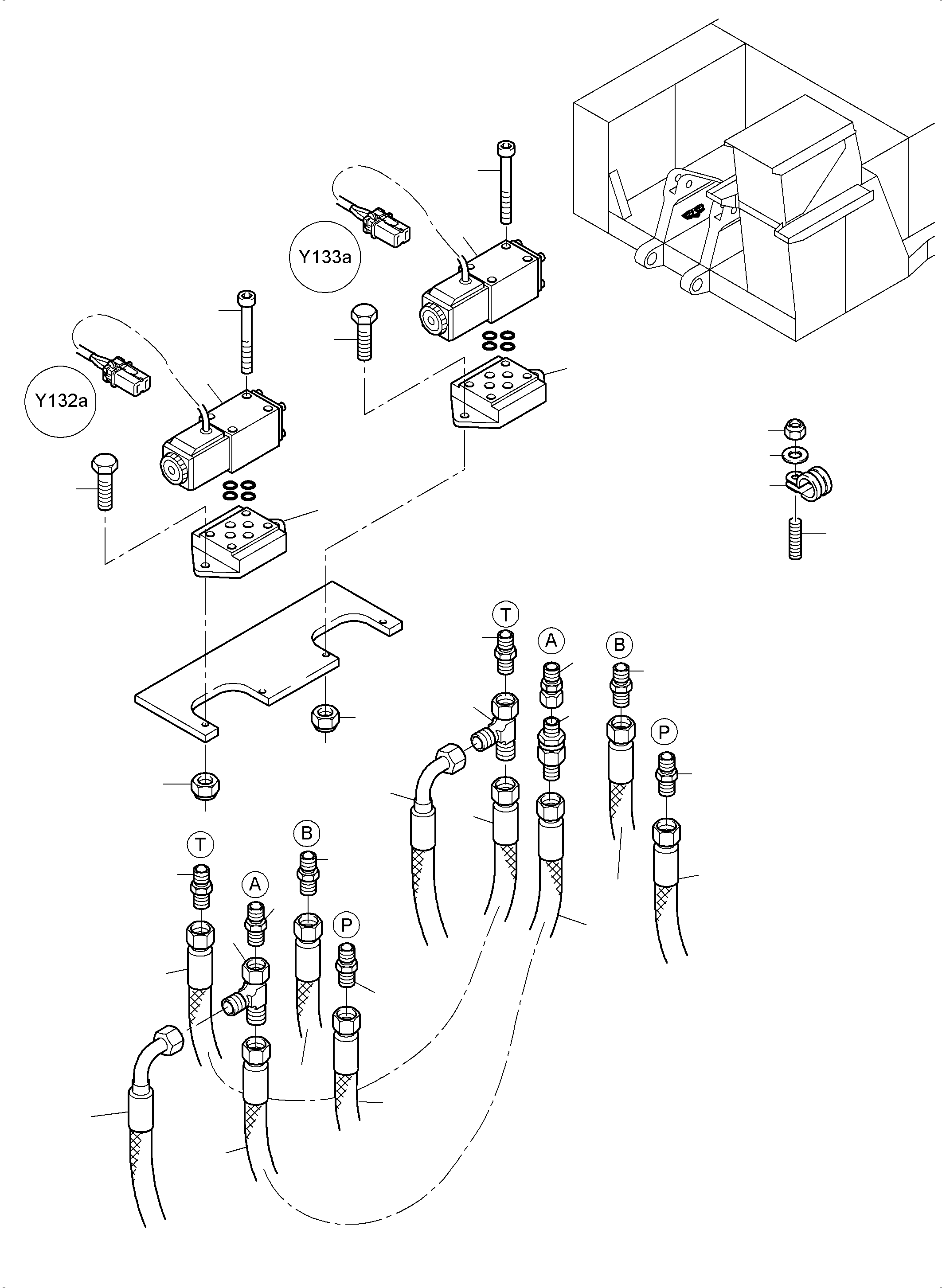Komatsu parts book diagram for PC4000-6 S/N 08210: FLOAT POSITION