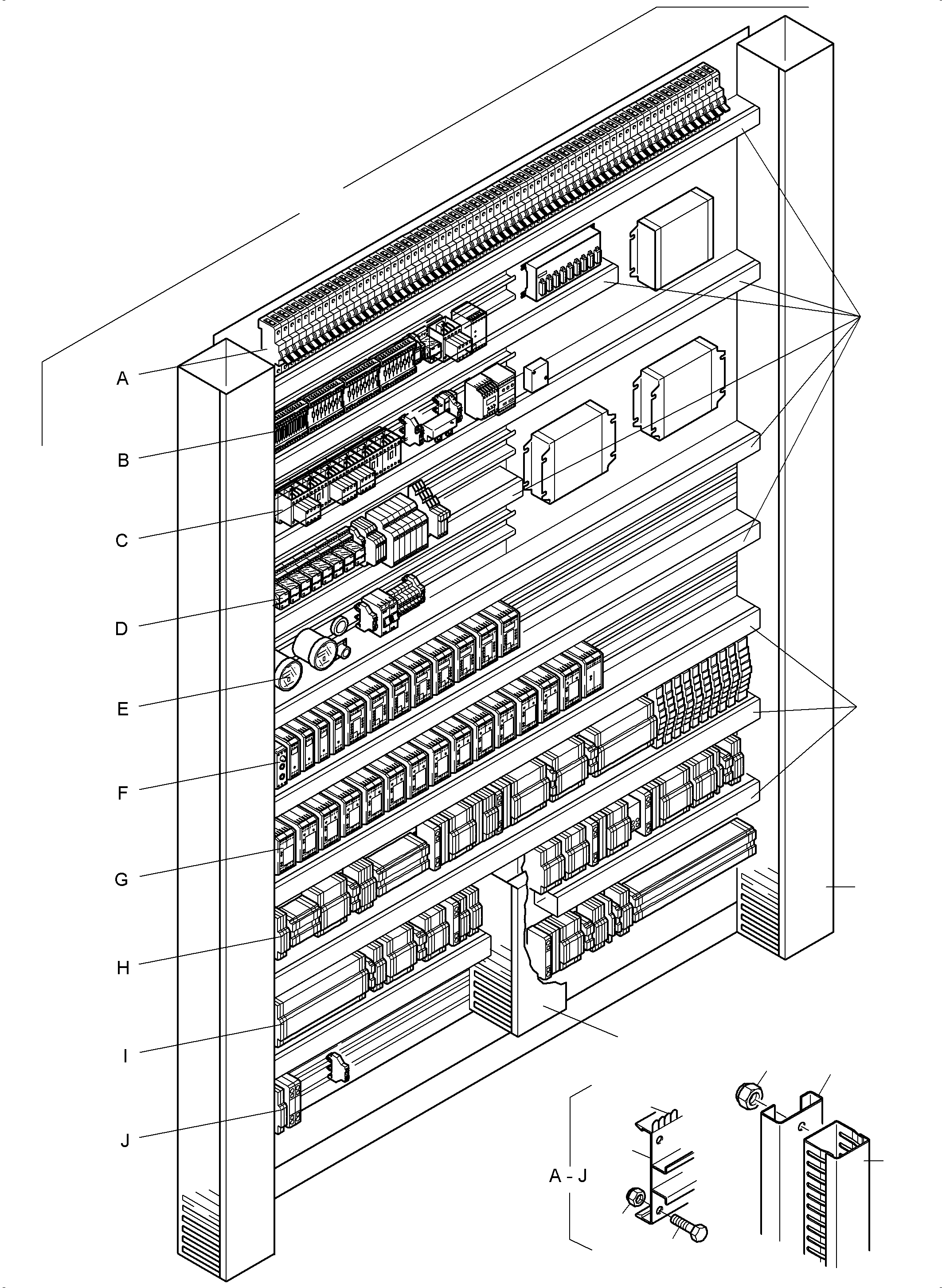 Komatsu parts book diagram for PC4000-6 S/N 08210: SWITCH FRAMING X2