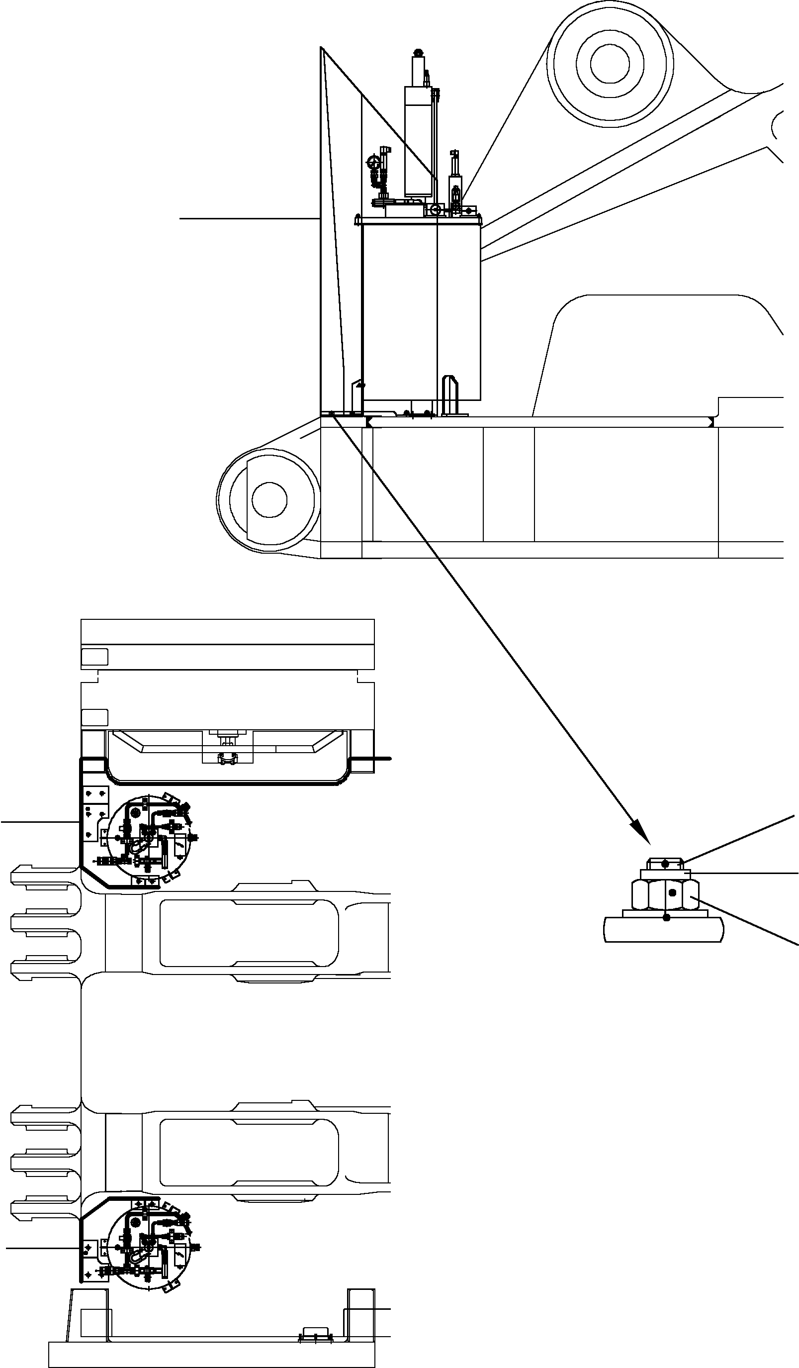 Excavators Mining Komatsu / PC4000-6E S/N 08217(G08217) / Protection for grease barrel(355-2315 : 355-2315)