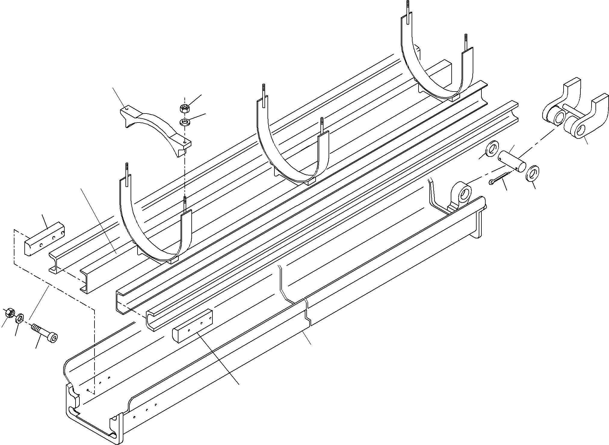 Excavators Mining Komatsu / PC4000-6E S/N 08217(G08217) / Rod Protection - Stick Cylinder(355-4190 : 355-4190)