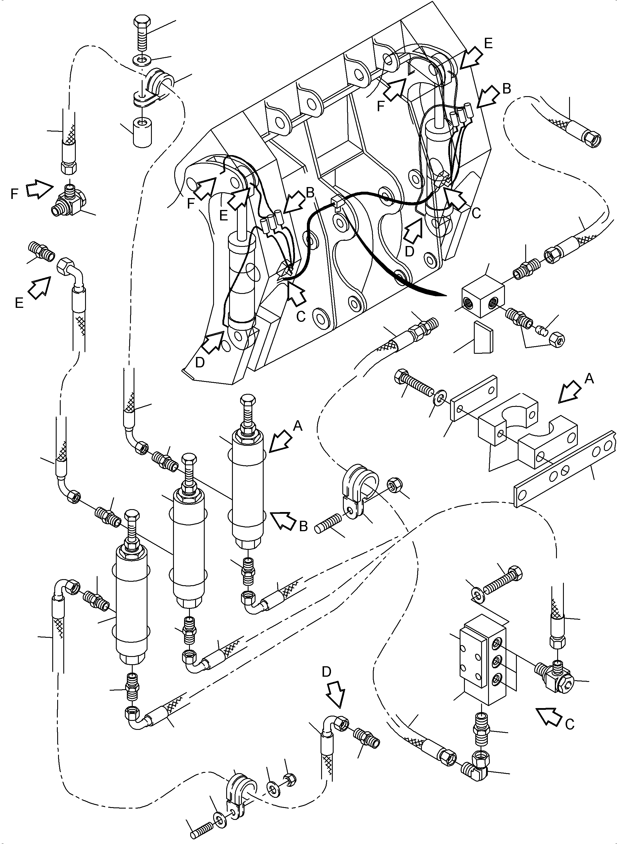 Excavators Mining Komatsu / PC4000-6E S/N 08217(G08217) / Central Lubrication - Bullclam, Standard (BR4000)(355-2361d : 355-2361d)