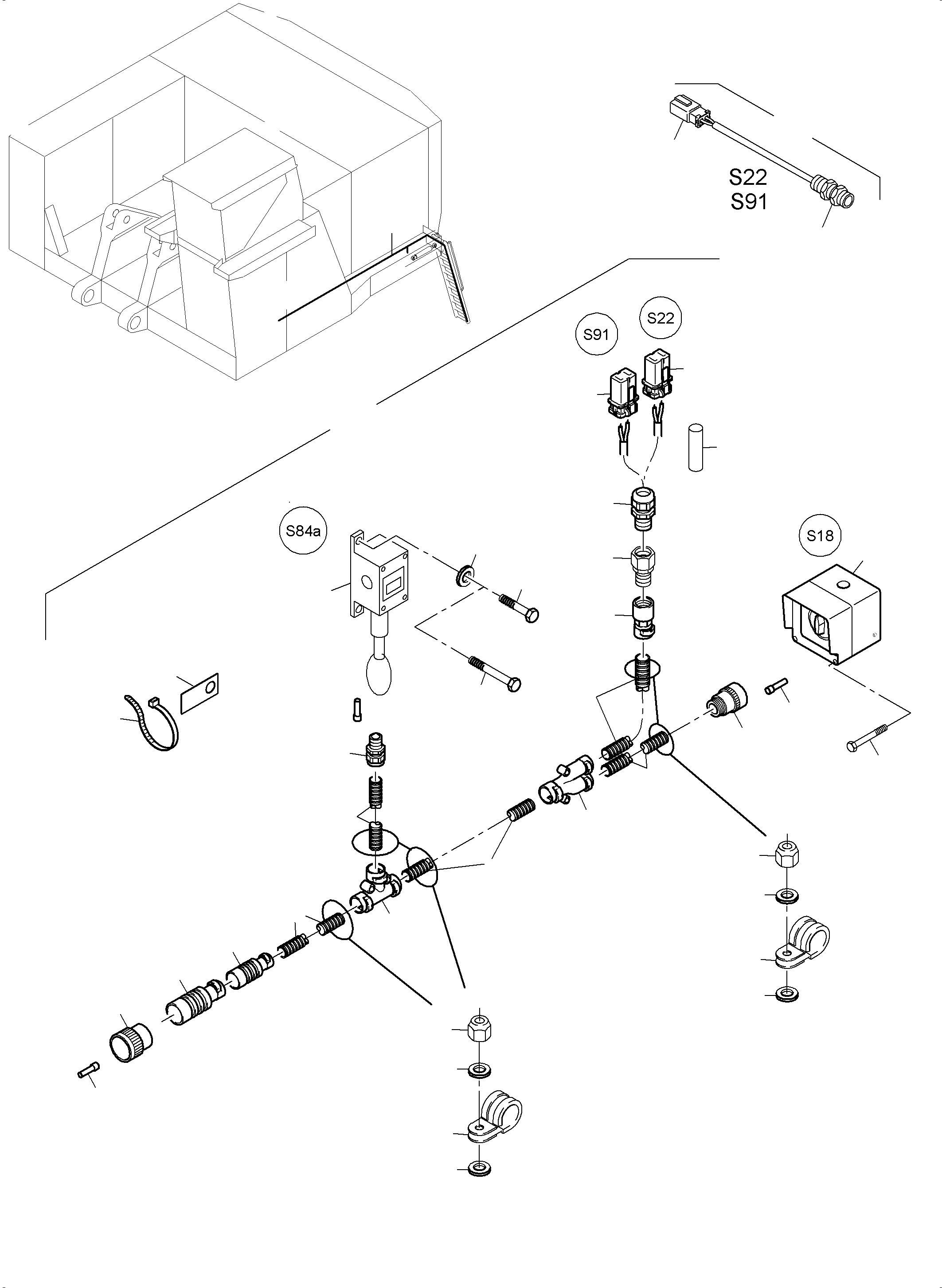 Excavators Mining Komatsu / PC4000-6E S/N 08217(G08217) / Electric Parts - Ladder(356-2143a : 356-2143a)
