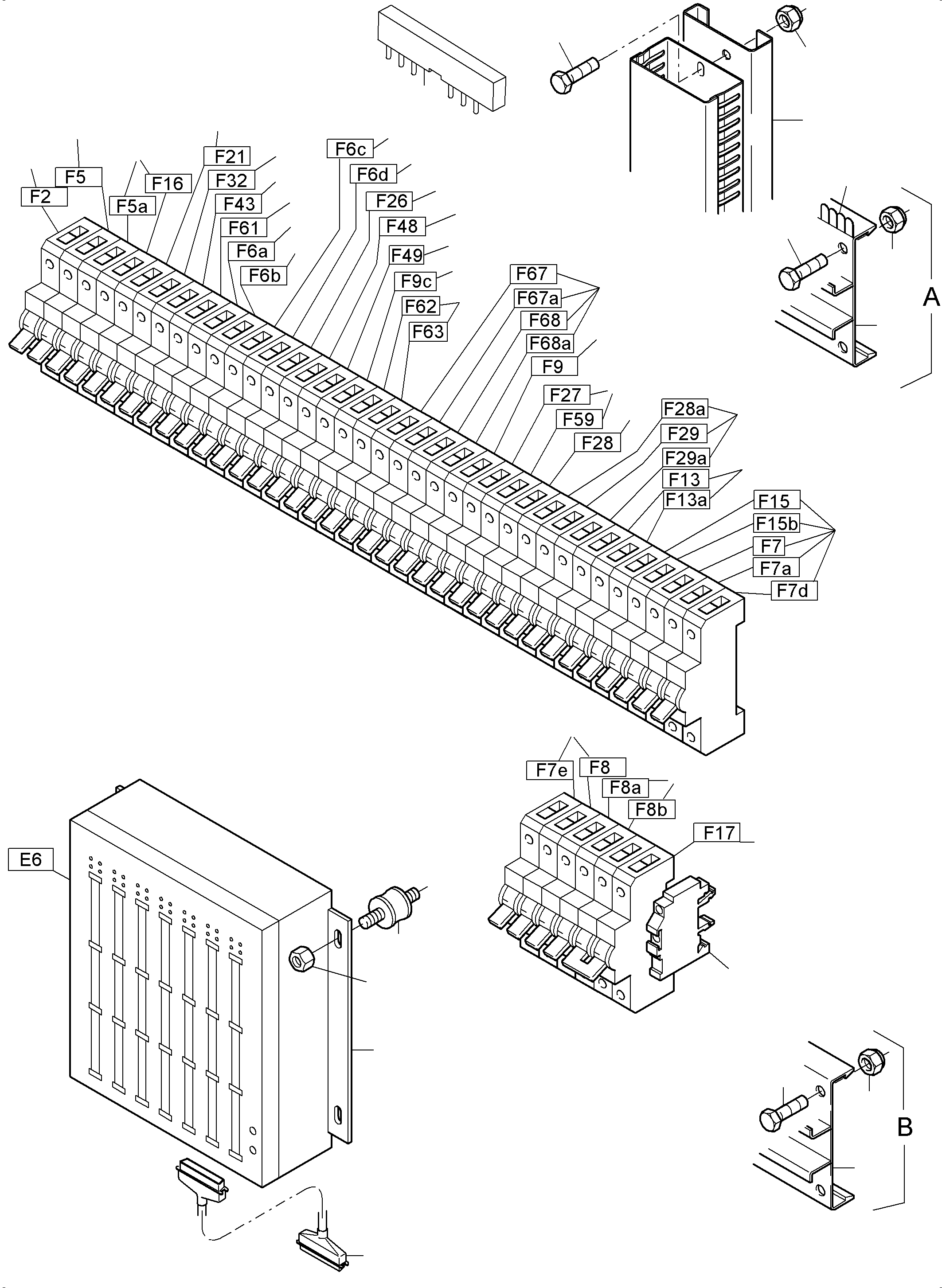 Excavators Mining Komatsu / PC4000-6E S/N 08217(G08217) / Switch Framing X2(356-2166f : 356-2166f)