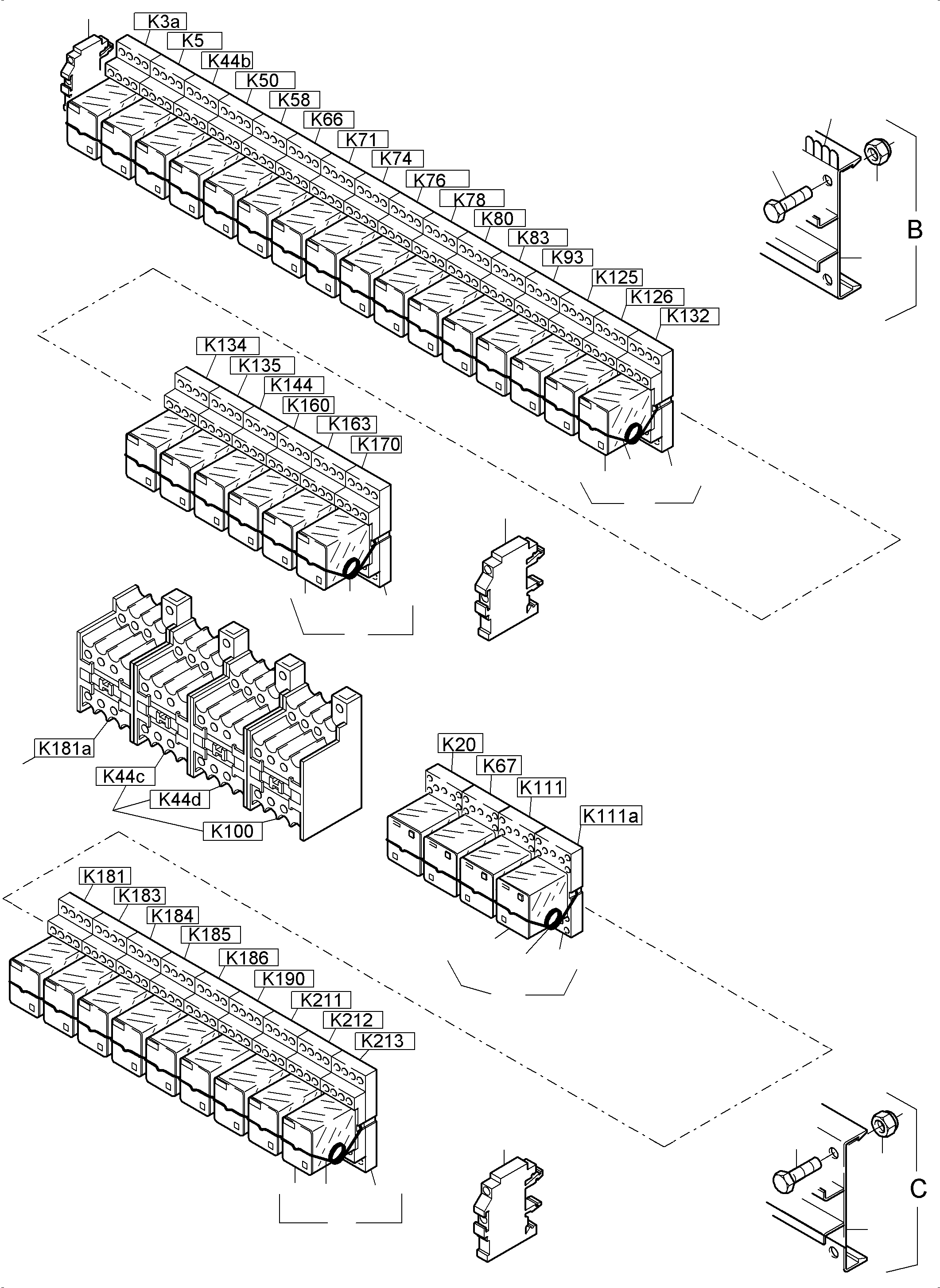 Excavators Mining Komatsu / PC4000-6E S/N 08217(G08217) / Switch Framing X2(356-2166f : 356-2166f)