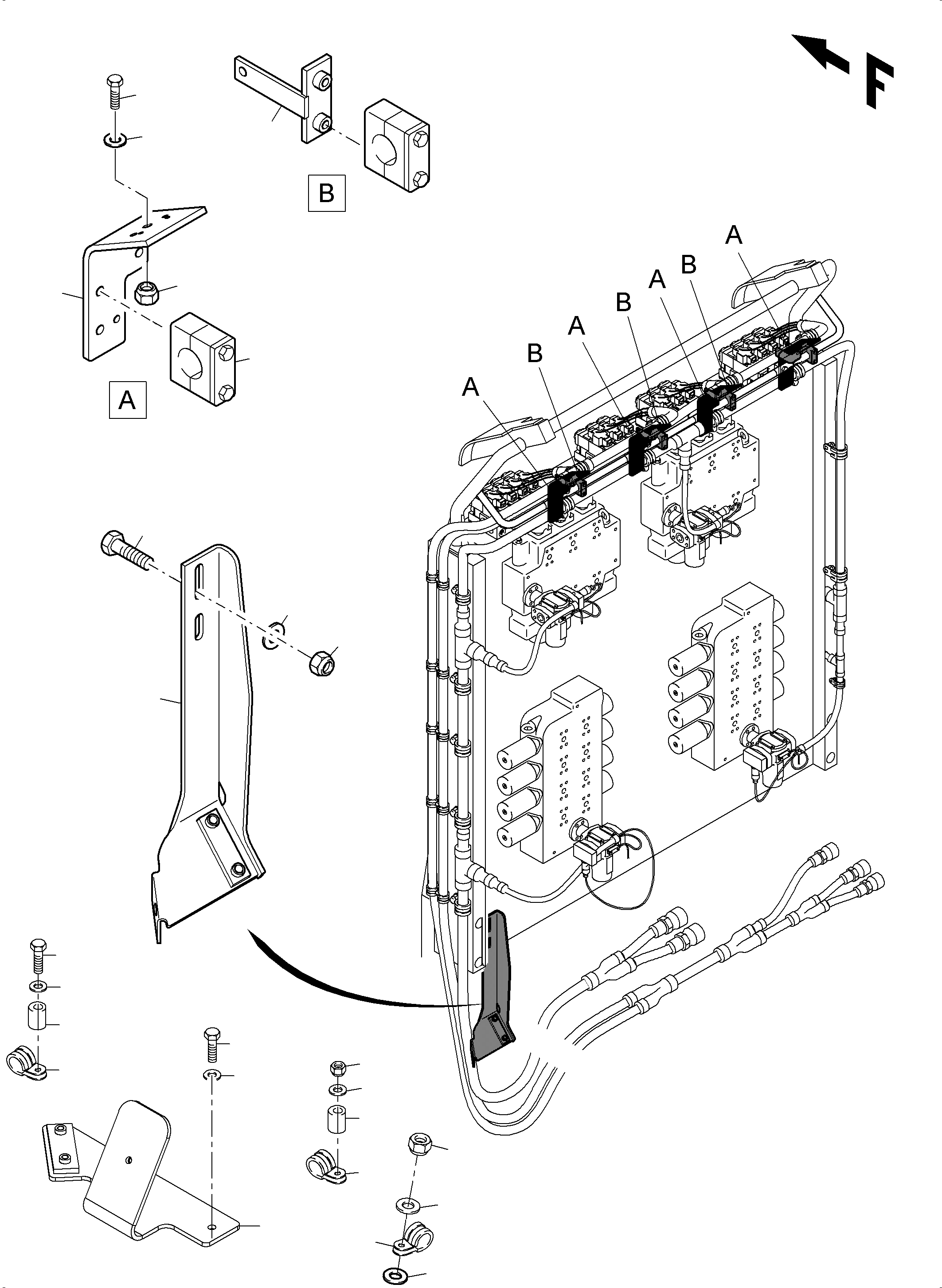 Excavators Mining Komatsu / PC4000-6E S/N 08217(G08217) / Cables - Control Blocks - H.P.-Filter(355-2181e : 355-2181e)