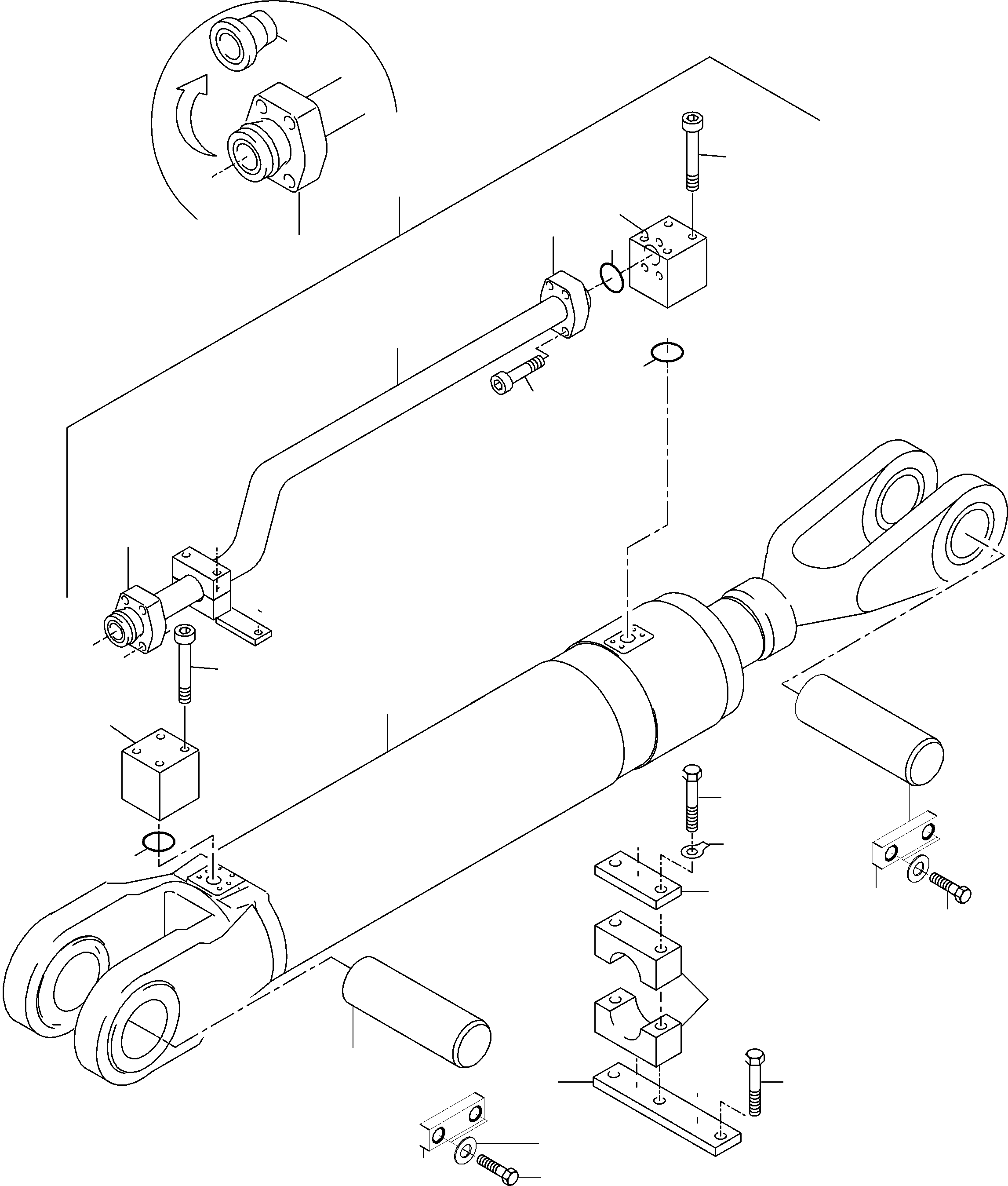 Excavators Mining Komatsu / PC4000-6E S/N 08234(G08234) / Piping - Stick Cylinder(355-4137a : 355-4137a)