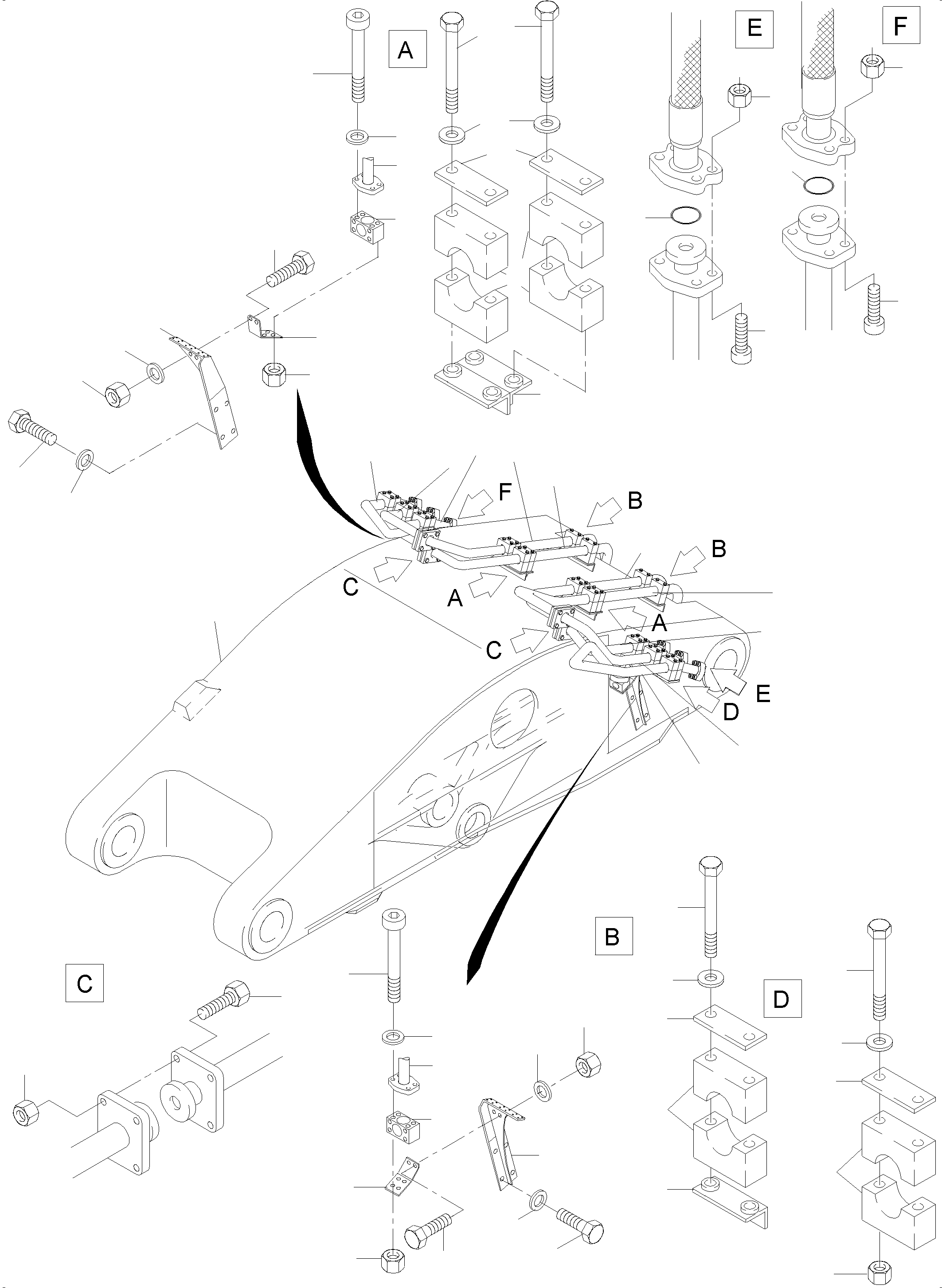 Excavators Mining Komatsu / PC4000-6E S/N 08234(G08234) / Bullclam Bucket Stick 4,9 m(355-4200d1 : 355-4200d1)