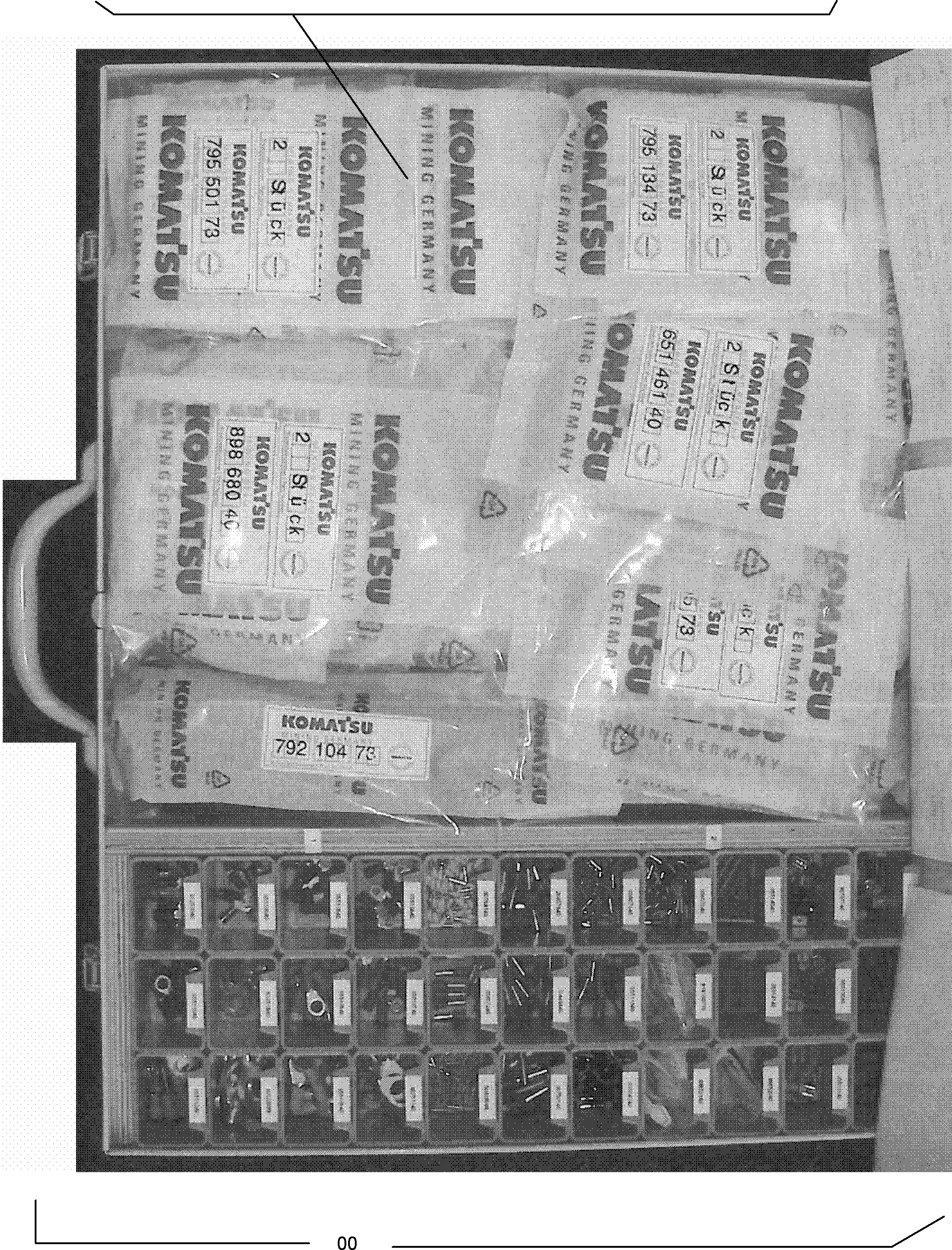 Komatsu parts book diagram for PC4000-6 S/N 08237: ELECTRO-KIT-DEUTSCH