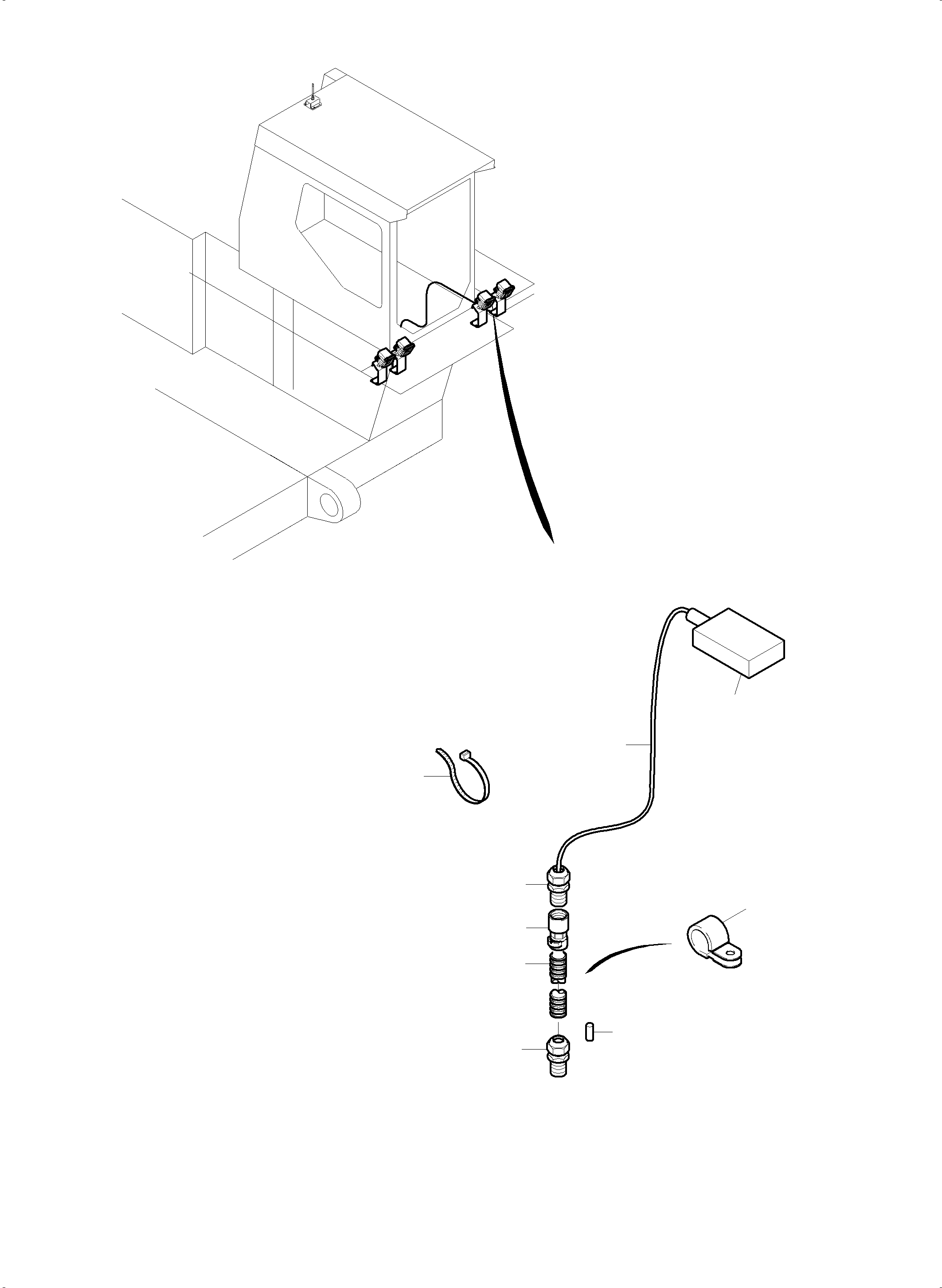 Komatsu parts book diagram for PC4000-6 S/N 08237: ELECTRIC PARTS GPS