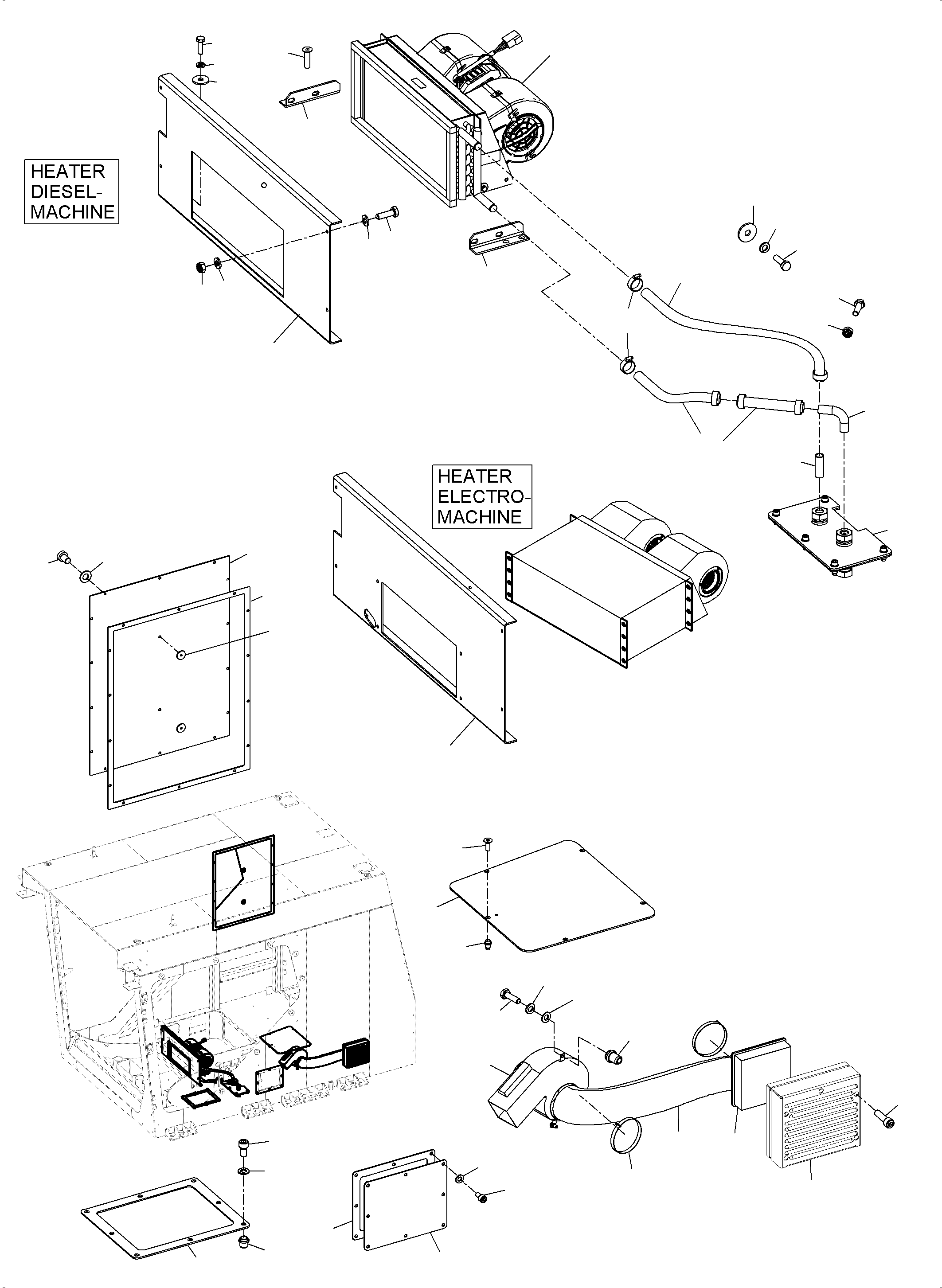 Komatsu parts book diagram for PC4000-6 S/N 08237: OPERATOR'S CAB PART 1