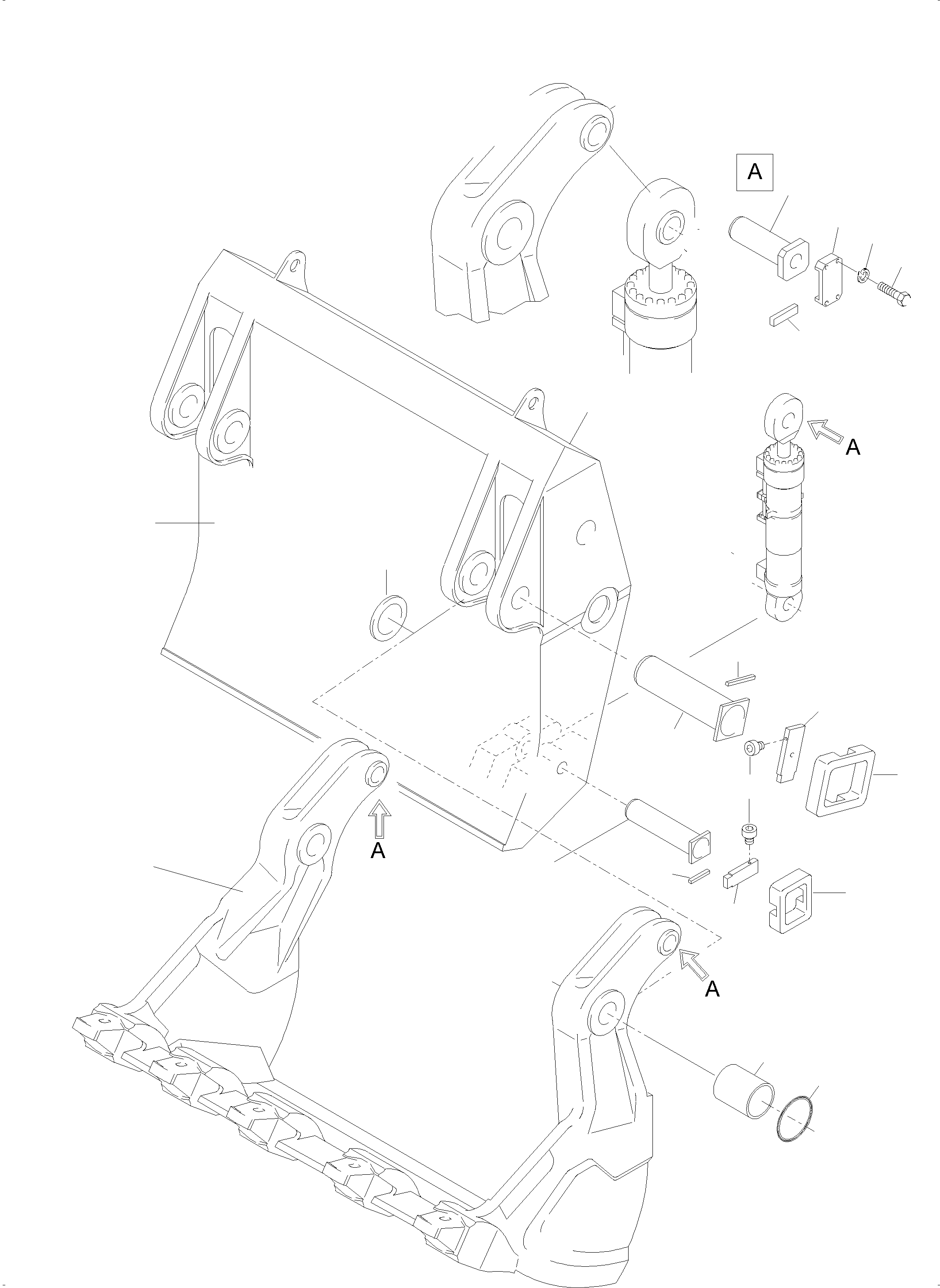 Excavators Mining Komatsu / PC4000-6 S/N 08238(G08238) / Bullclam Bucket 22,0 cbm(355-5019-1 : 355-5019-1)