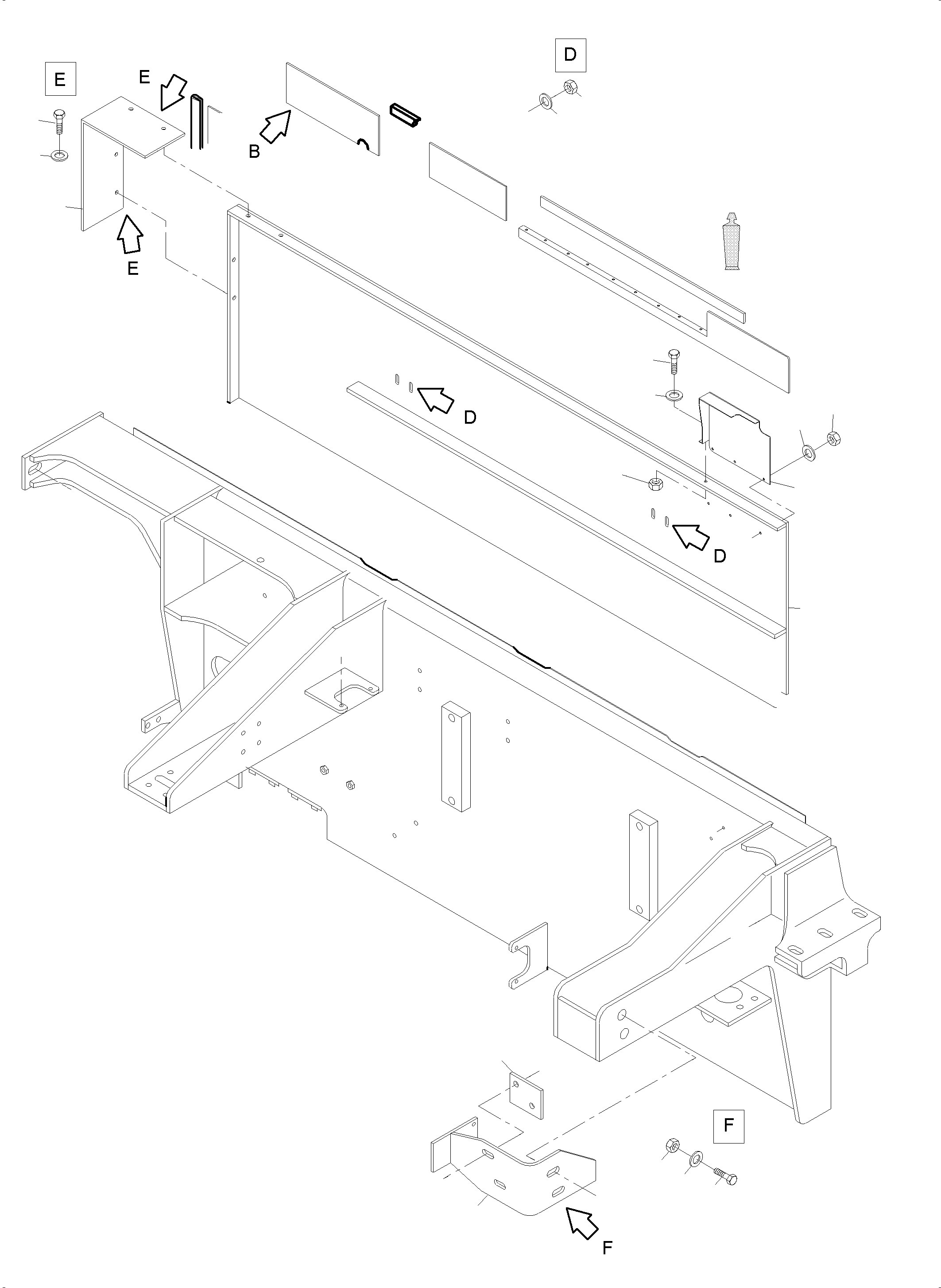 Komatsu parts book diagram for PC4000-6 S/N 08239: CONTROL- AND FILTER PLATE