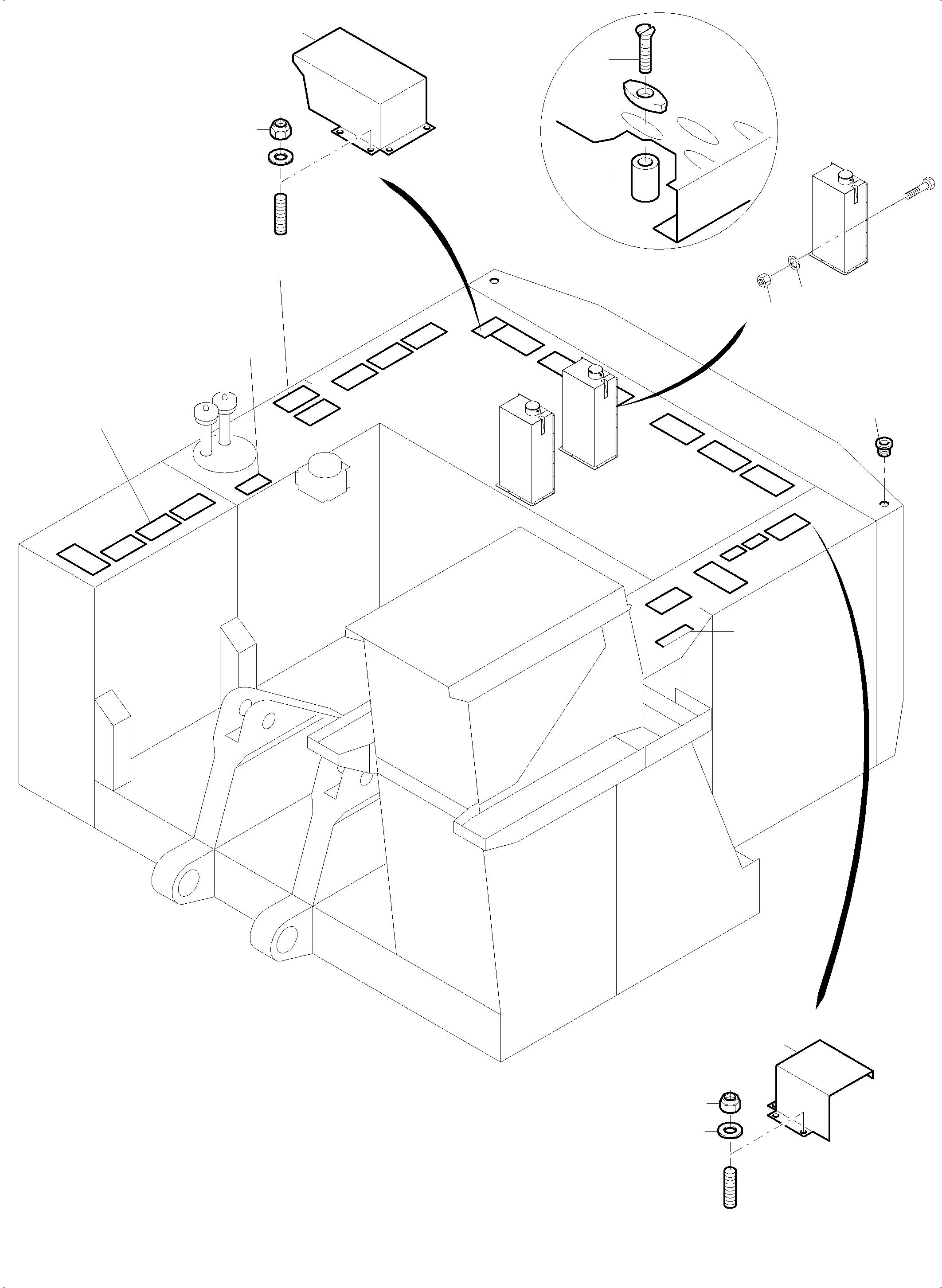 Komatsu parts book diagram for PC4000-6 S/N 08239: RAILS AND PLATFORMS