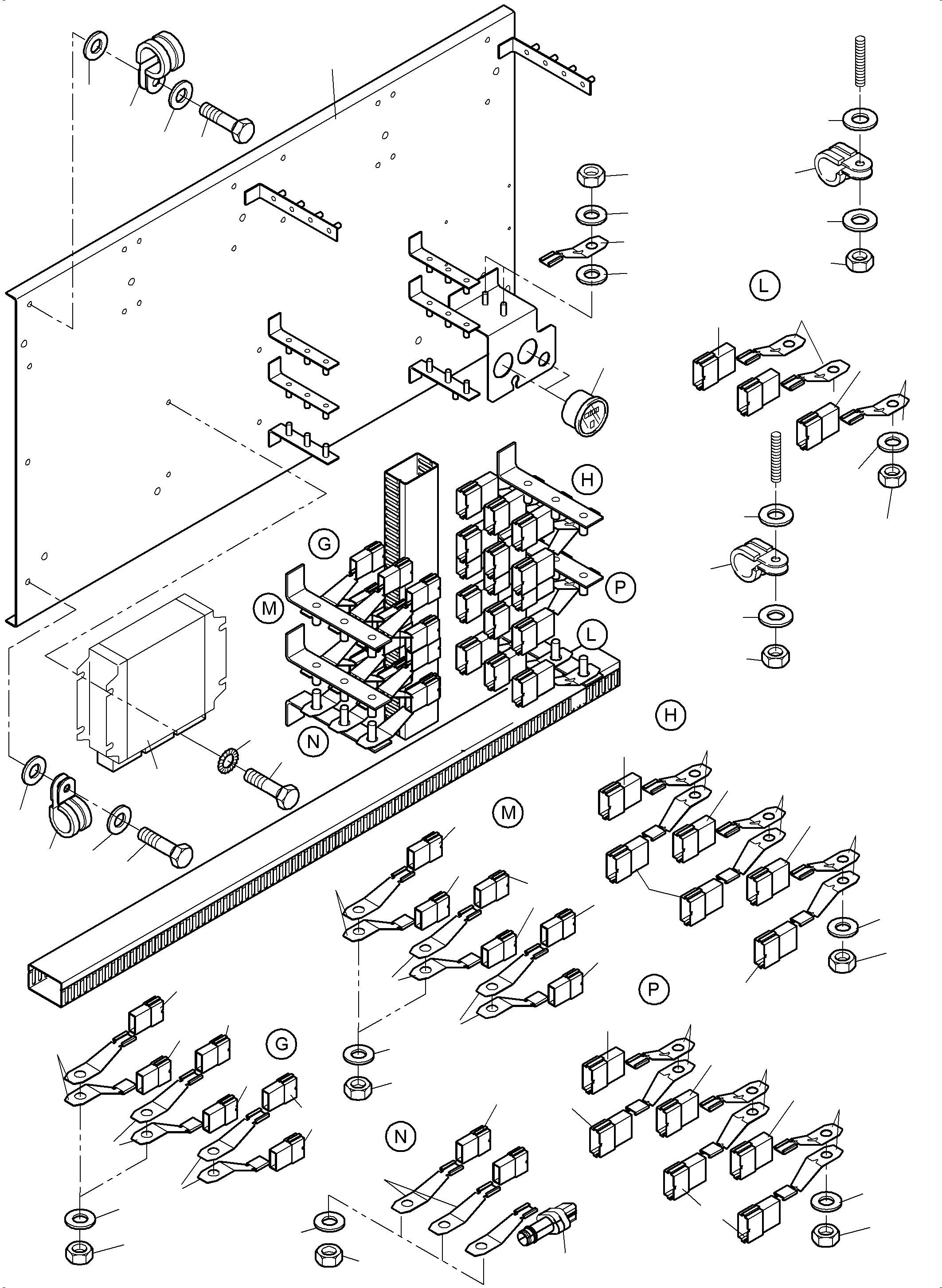 Komatsu parts book diagram for PC4000-6 S/N 08239: CONTROLLER-CAB SUPPORT-LOCATION 14