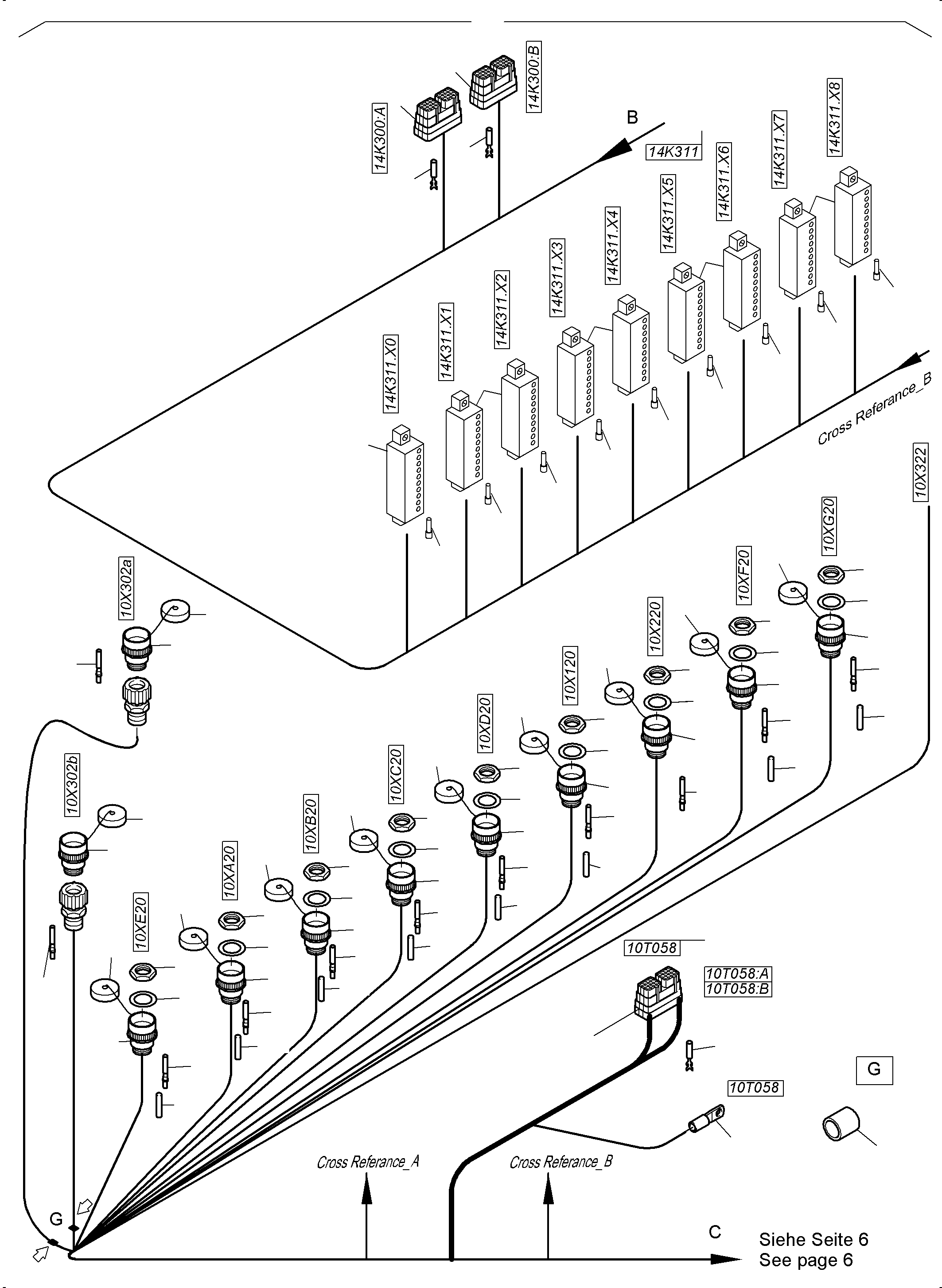 Komatsu parts book diagram for PC4000-6 S/N 08239: ELECTRIC - CAB SUPPORT