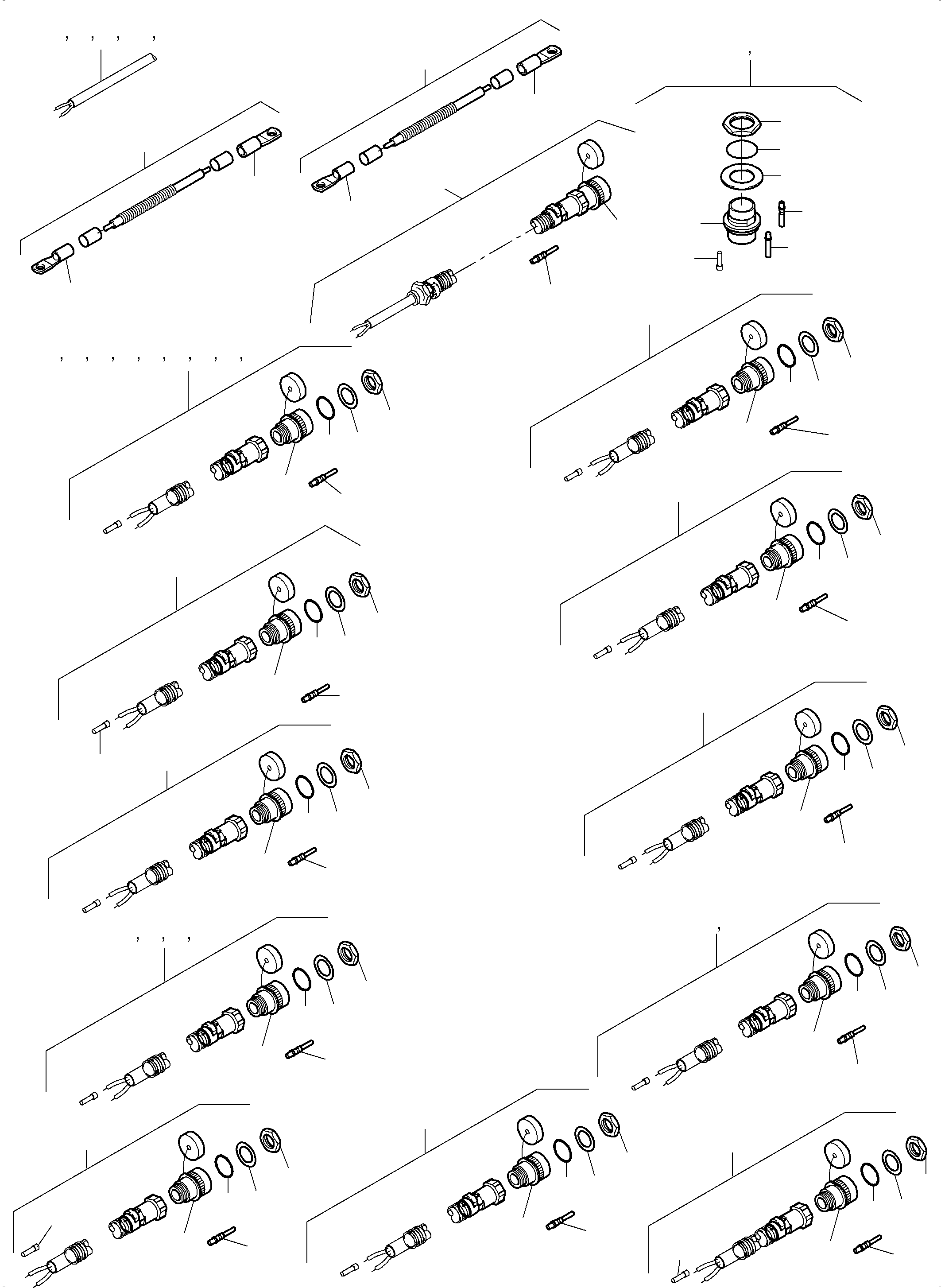 Komatsu parts book diagram for PC4000-6 S/N 08239: SWITCH FRAMING-CAB SUPPORT-LOCATION 11