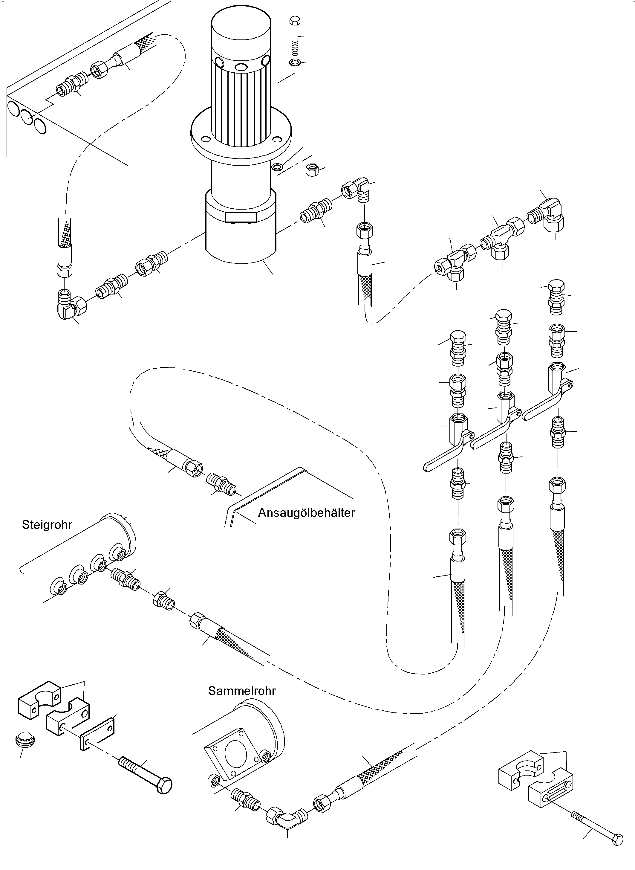 Komatsu parts book diagram for PC4000-6 S/N 08239: TRANSFUSING PUMP, MOUNTING