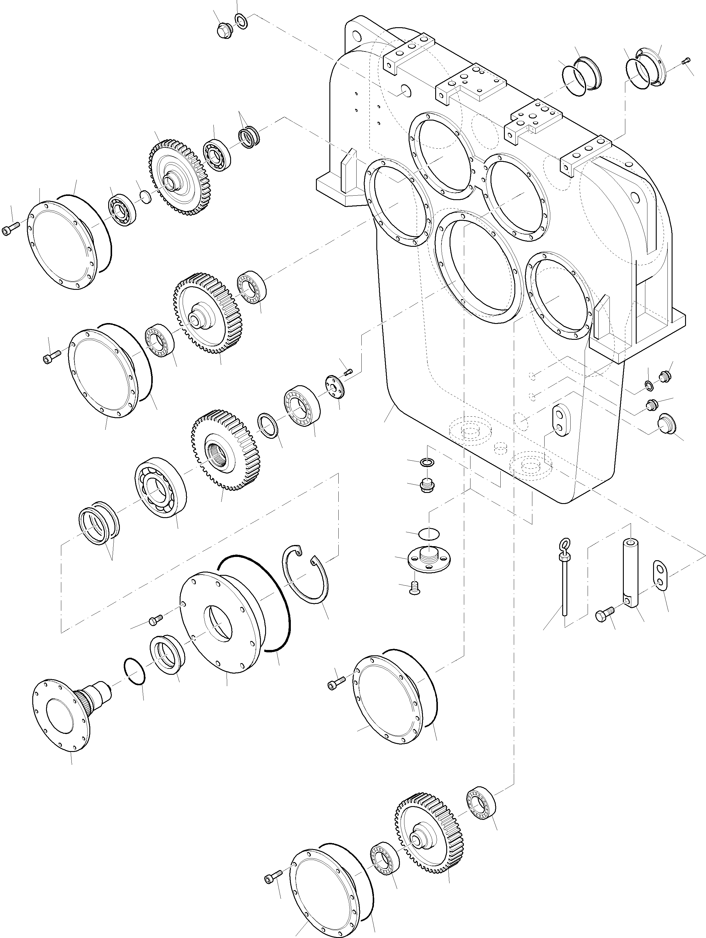 Komatsu parts book diagram for PC4000-6 S/N 08241: PUMP DISTRIBUTOR GEAR