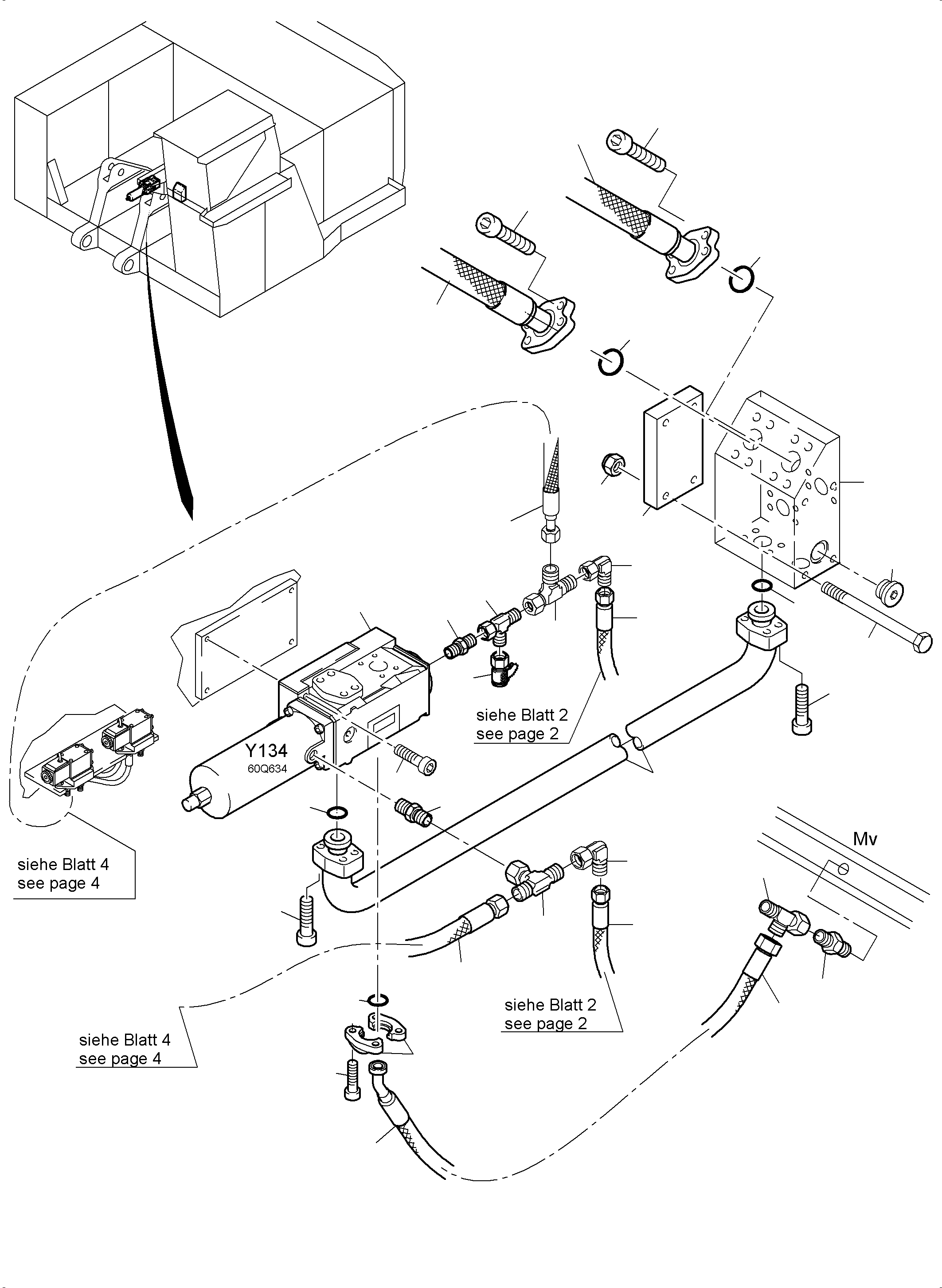 Komatsu parts book diagram for PC4000-6 S/N 08241: FLOAT POSITION