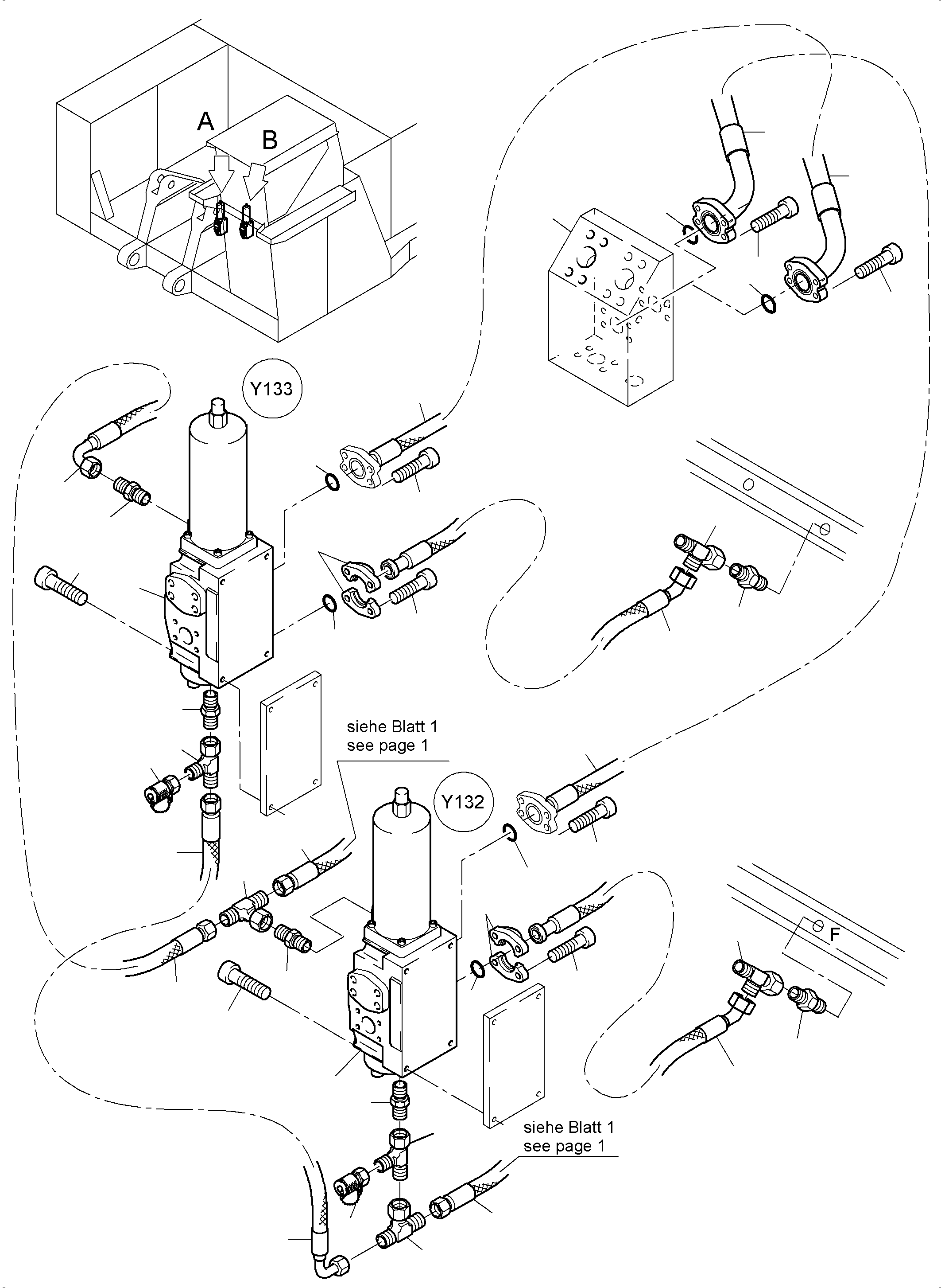 Komatsu parts book diagram for PC4000-6 S/N 08241: FLOAT POSITION