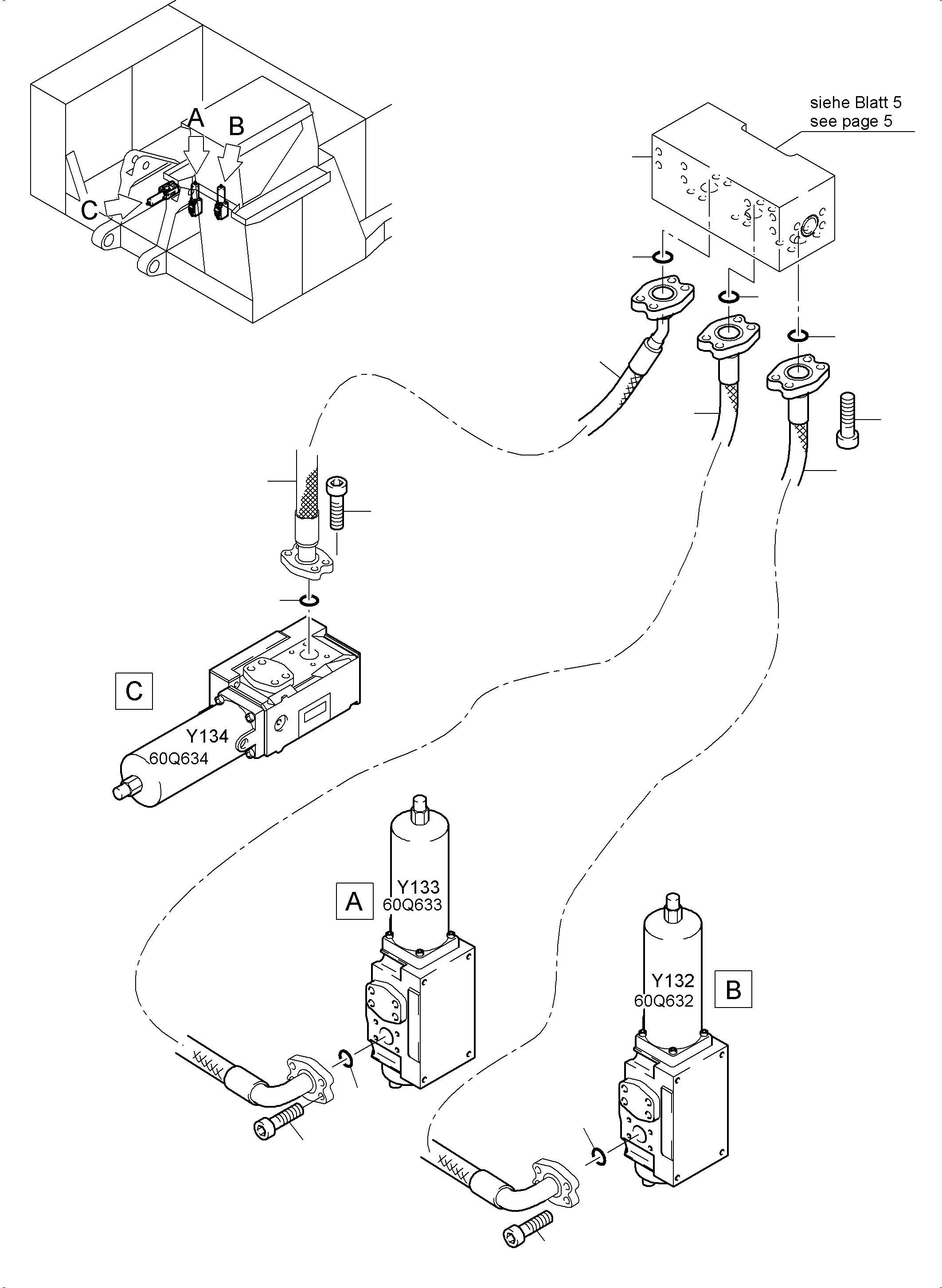 Komatsu parts book diagram for PC4000-6 S/N 08241: FLOAT POSITION