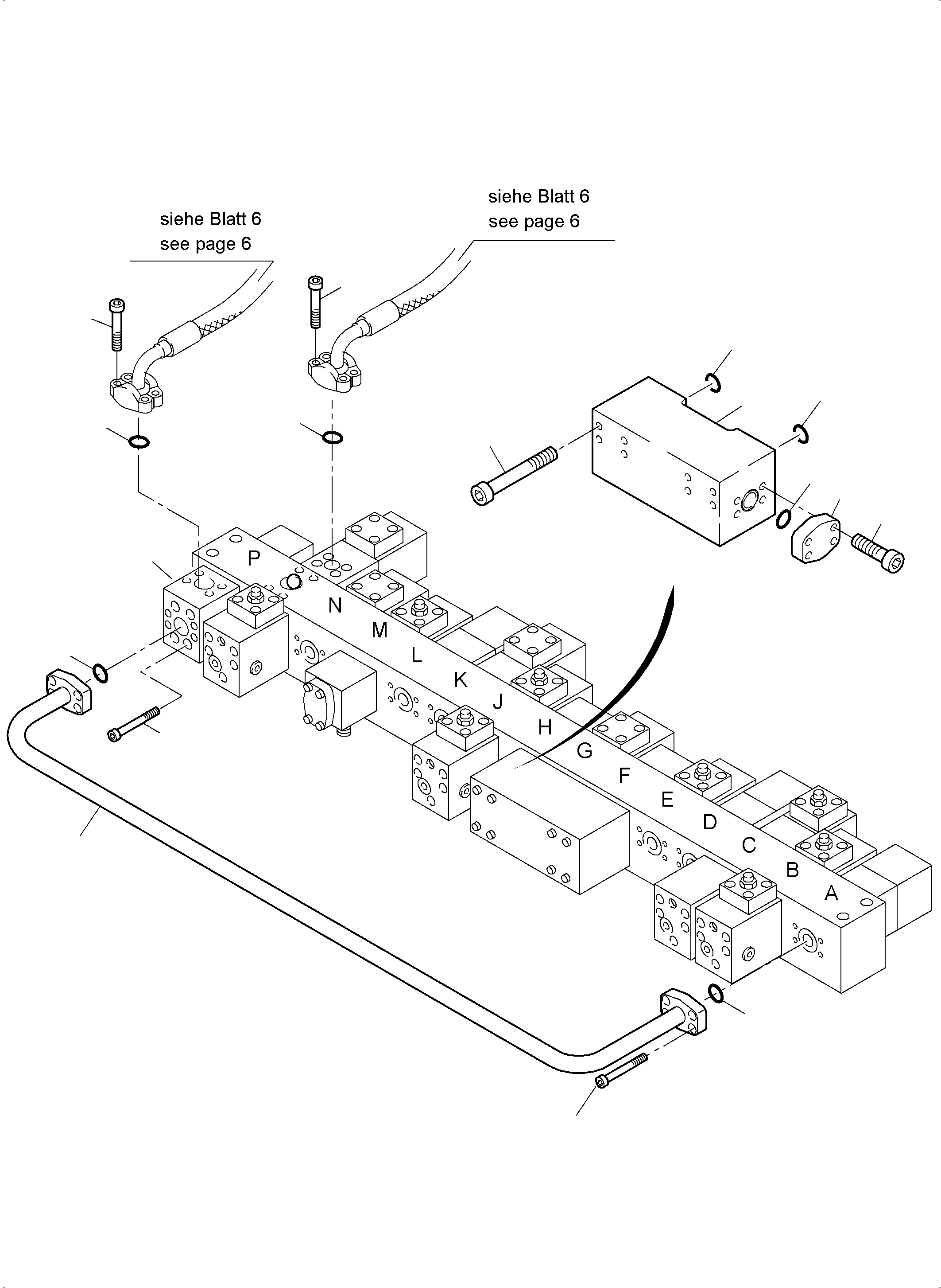 Komatsu parts book diagram for PC4000-6 S/N 08241: FLOAT POSITION