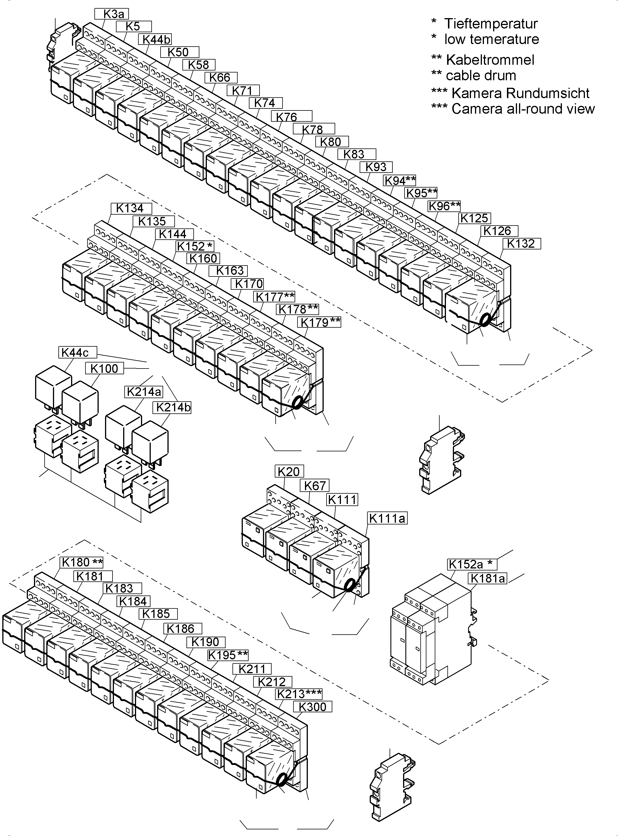 Komatsu parts book diagram for PC4000-6 S/N 08241: SWITCH FRAMING X2
