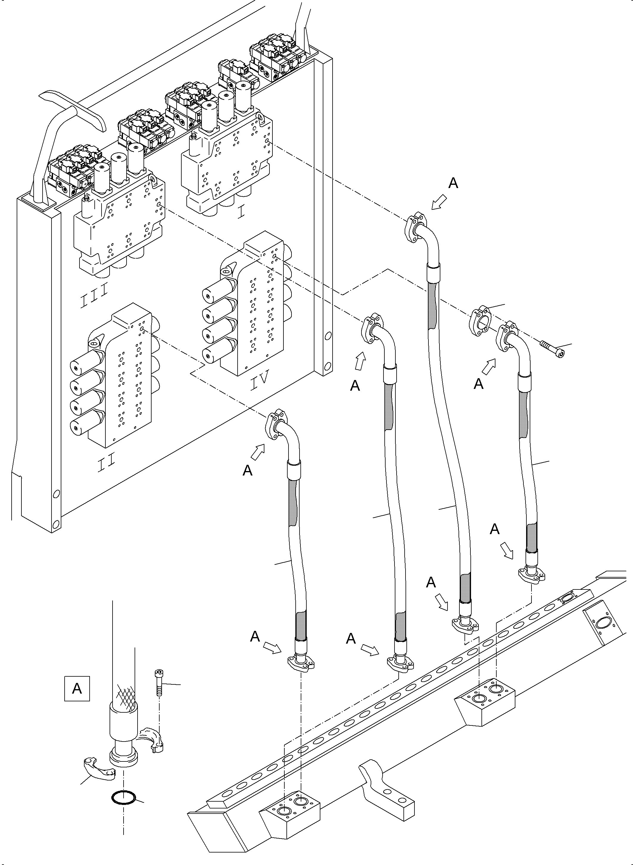 Excavators Mining Komatsu / PC4000-6 S/N 08243(G08243) / Return Lines - Control Block, - Tank(355-1864f : 355-1864f)