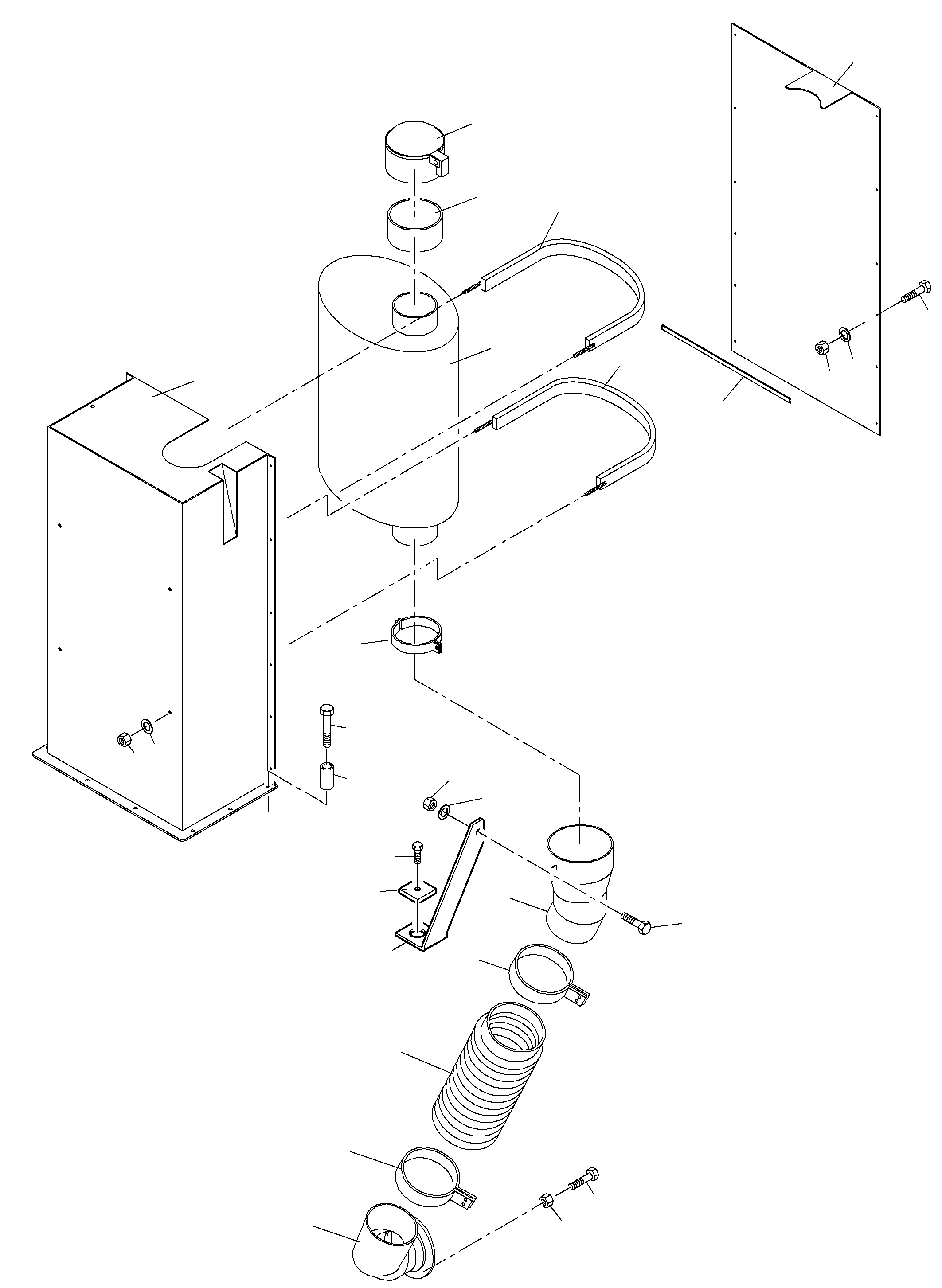 Excavators Mining Komatsu / PC4000-6 S/N 08243(G08243) / Exhaust System(355-1261e : 355-1261e)