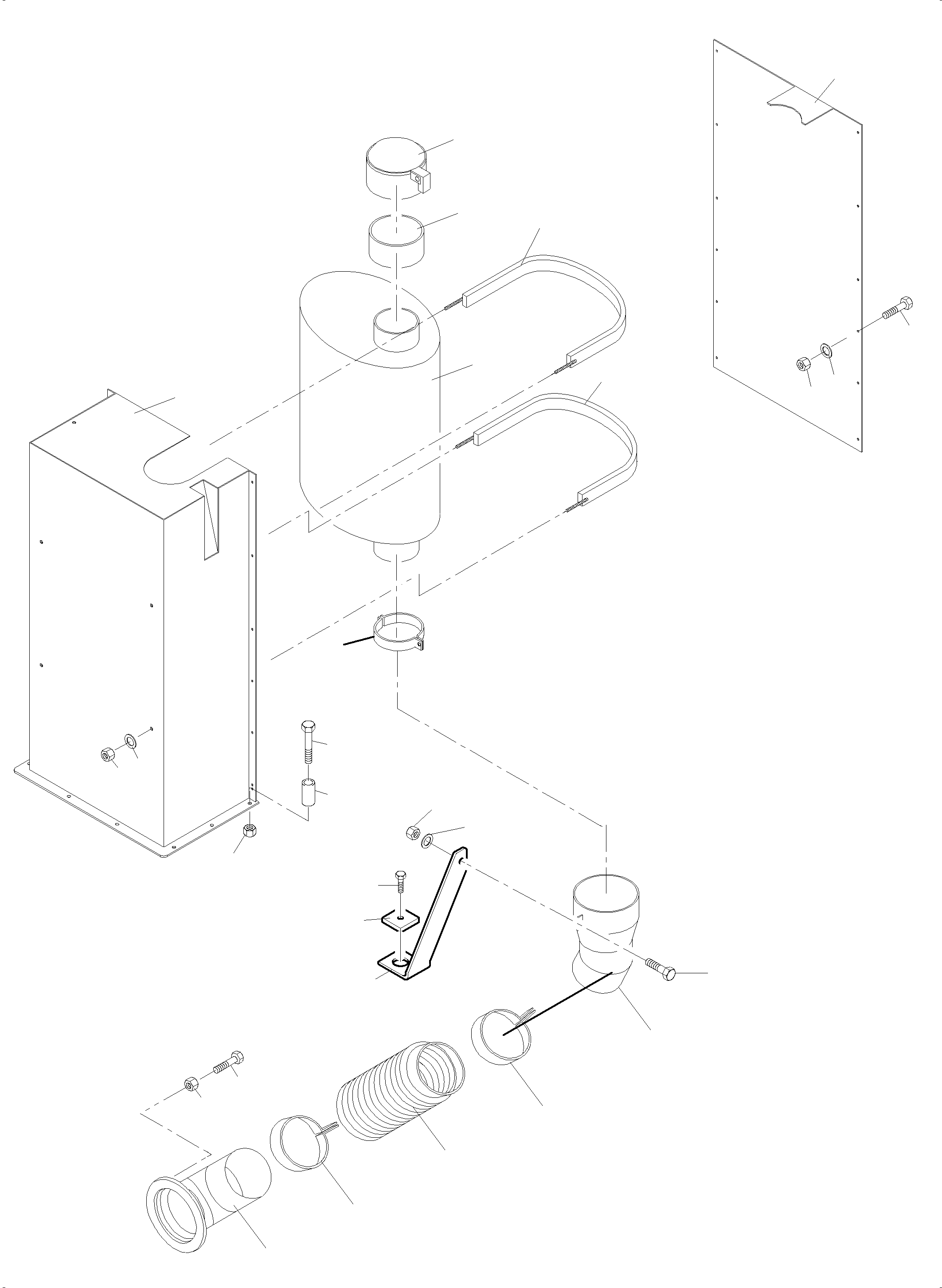 Excavators Mining Komatsu / PC4000-6 S/N 08243(G08243) / Exhaust System(355-1261e : 355-1261e)
