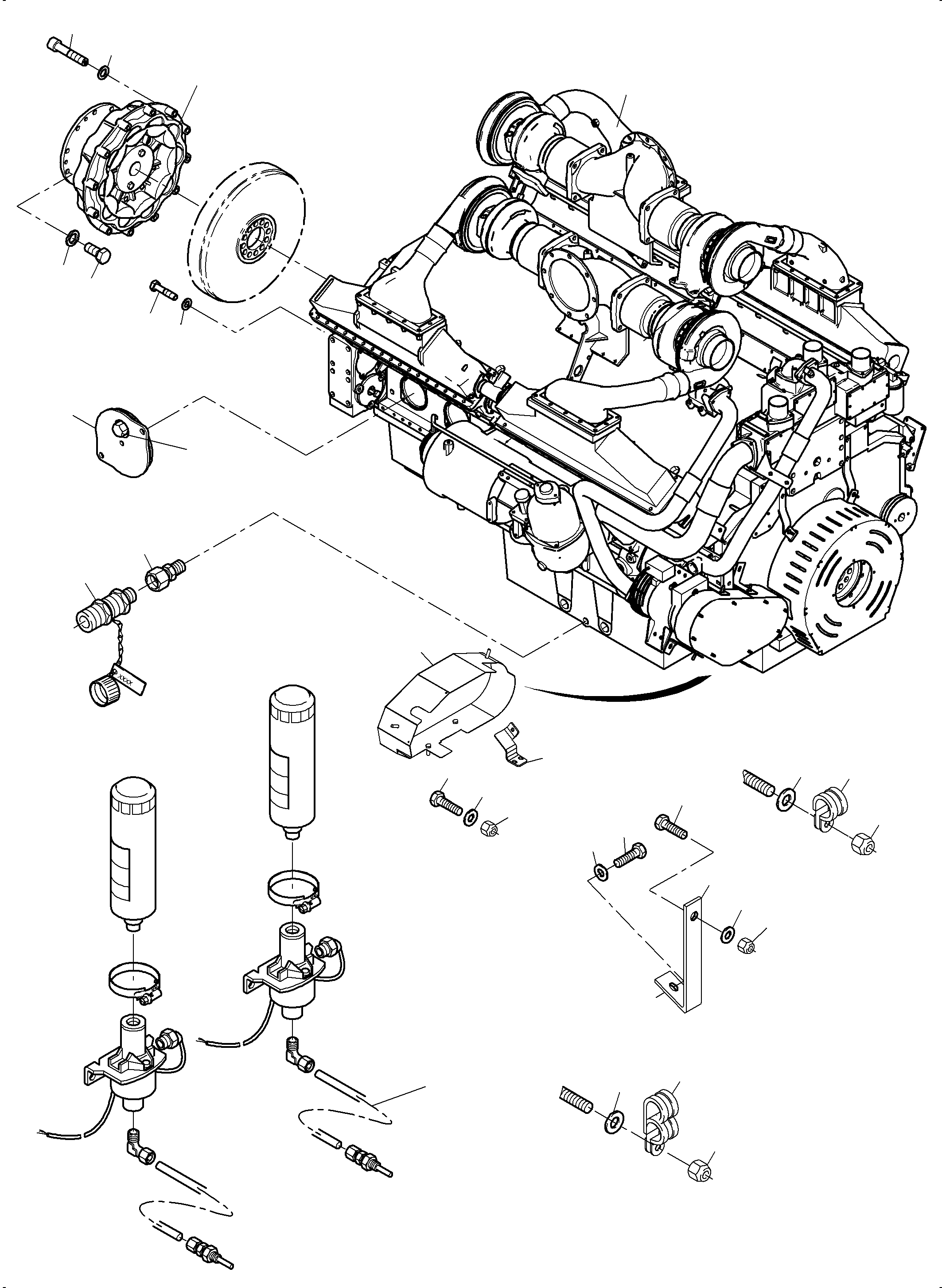 Komatsu parts book diagram for PC4000-6 S/N 08248: DRIVE ASSEMBLY