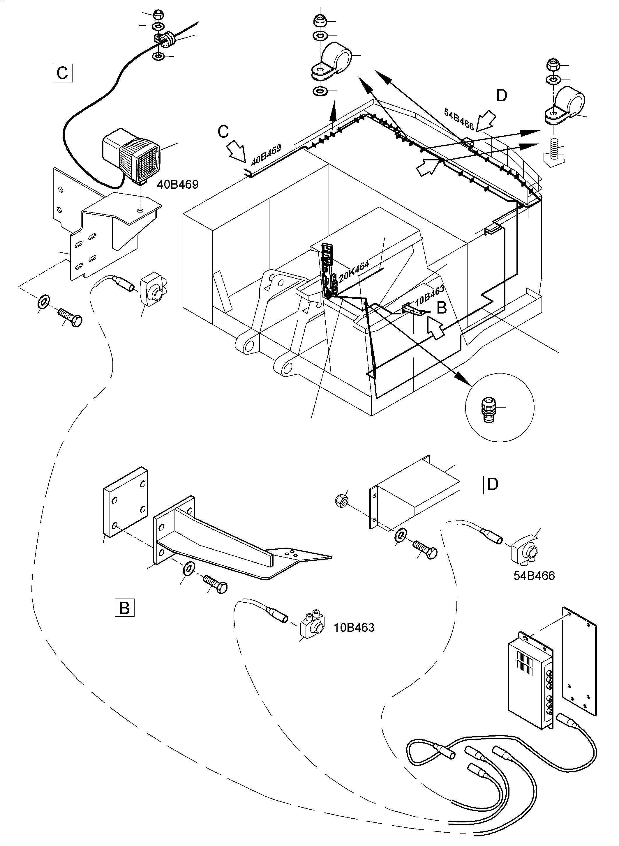 Komatsu parts book diagram for PC4000-6 S/N 08248: CAMERASYSTEM