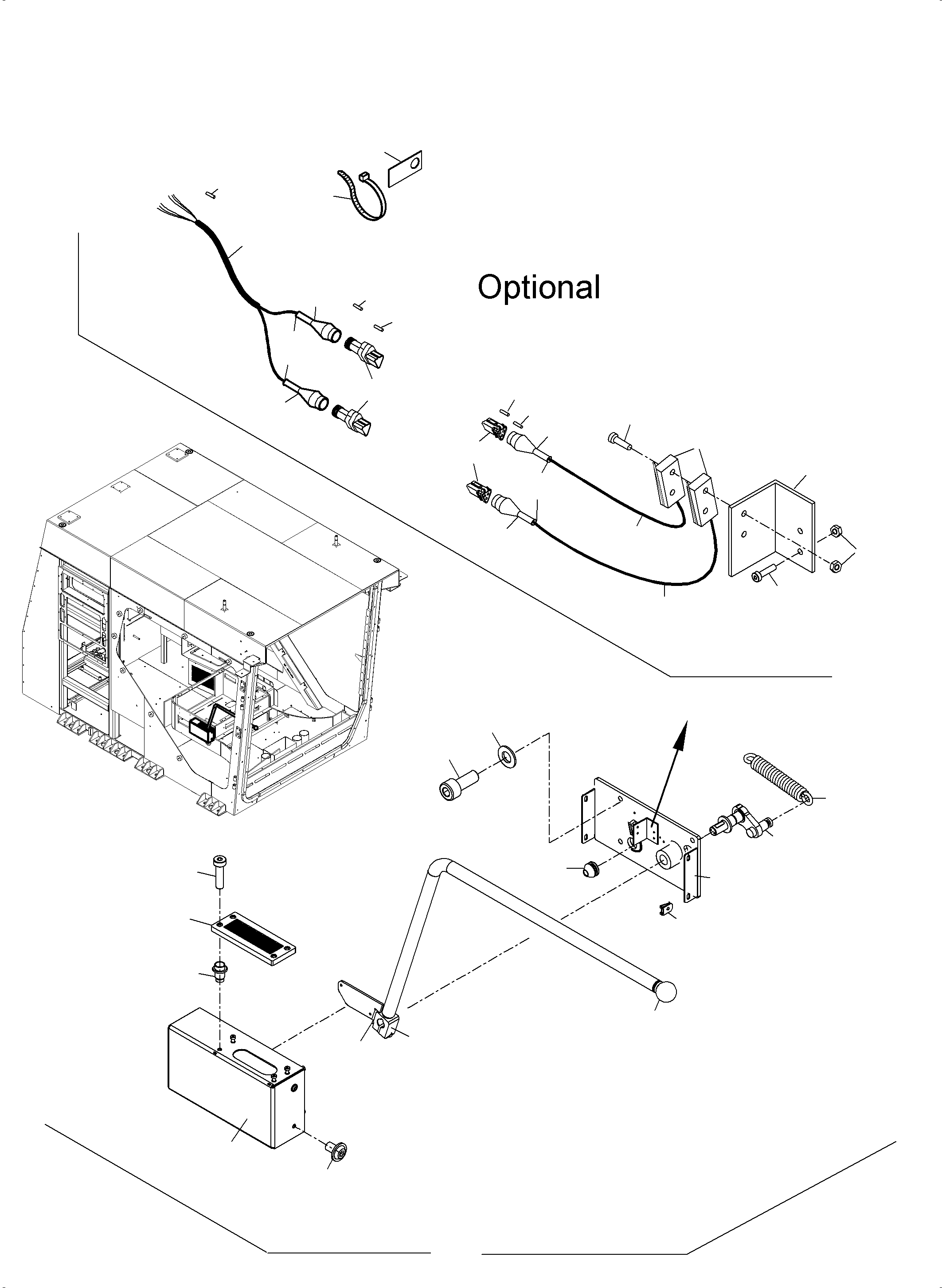 Komatsu parts book diagram for PC4000-6 S/N 08248: OPERATOR'S CAB PART 1