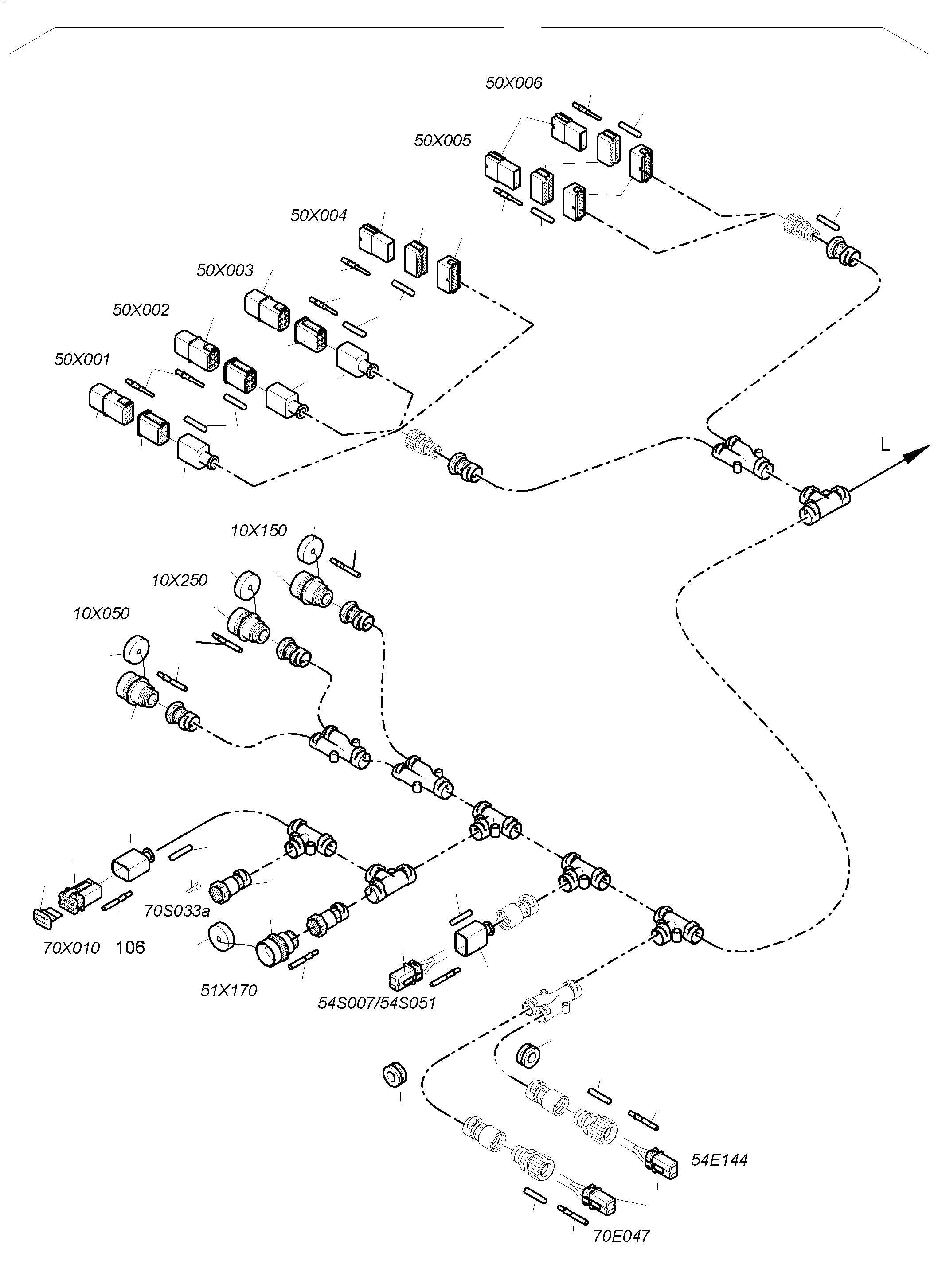 Komatsu parts book diagram for PC4000-6 S/N 08248: LIGHTING EQUIPMENT